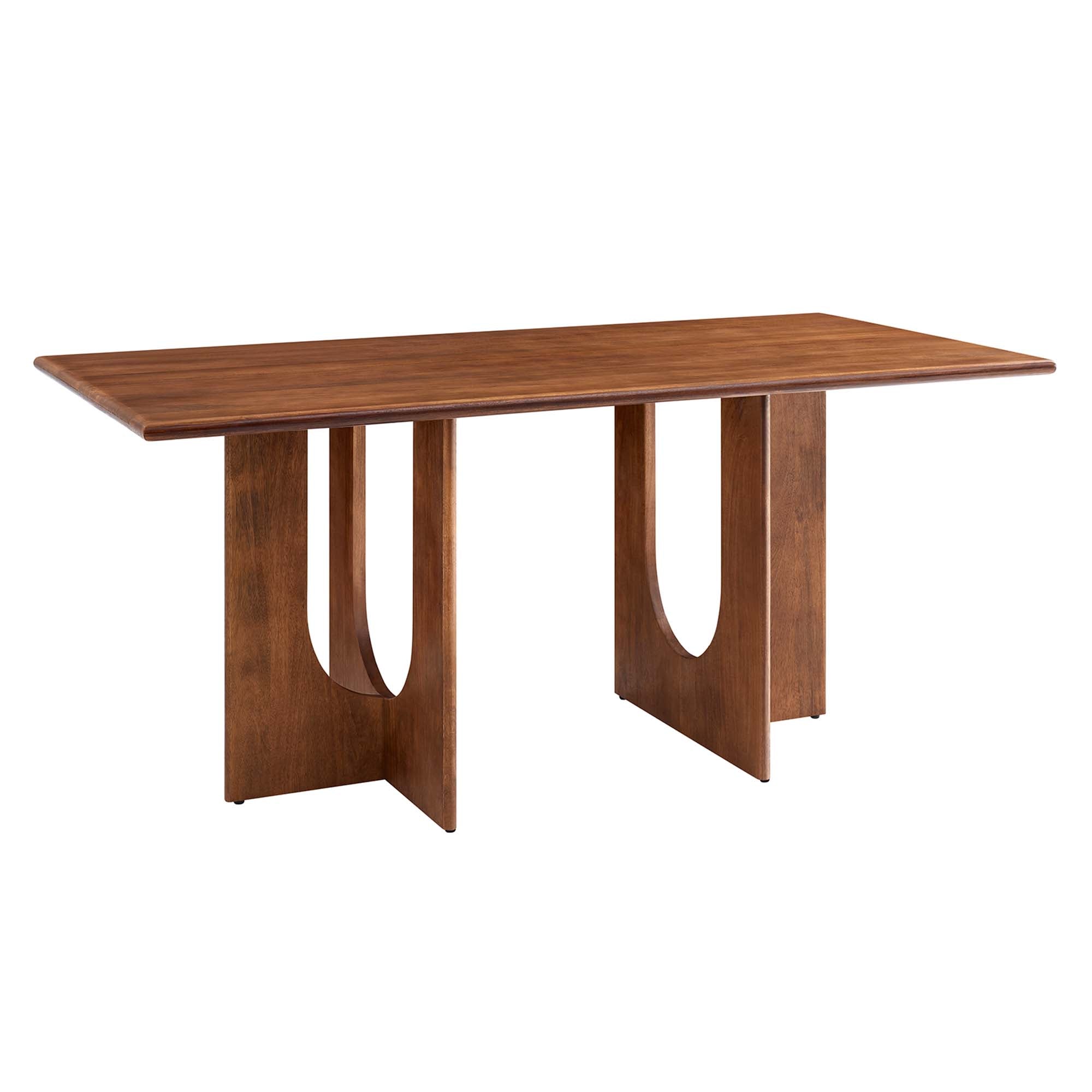 Rivian Rectangular 70" Wood Dining Table, Walnut