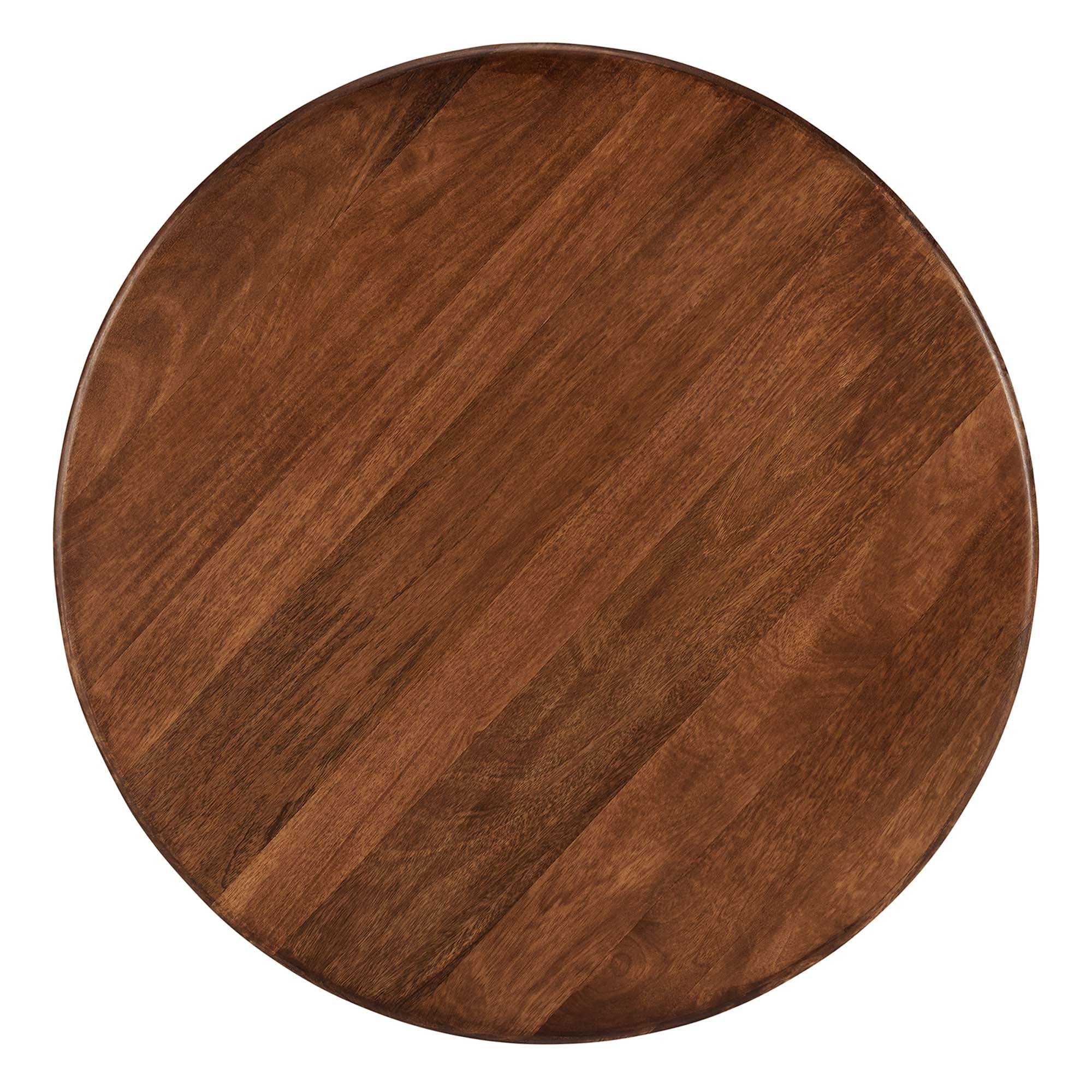 Rivian Round 34" Coffee Table, Walnut