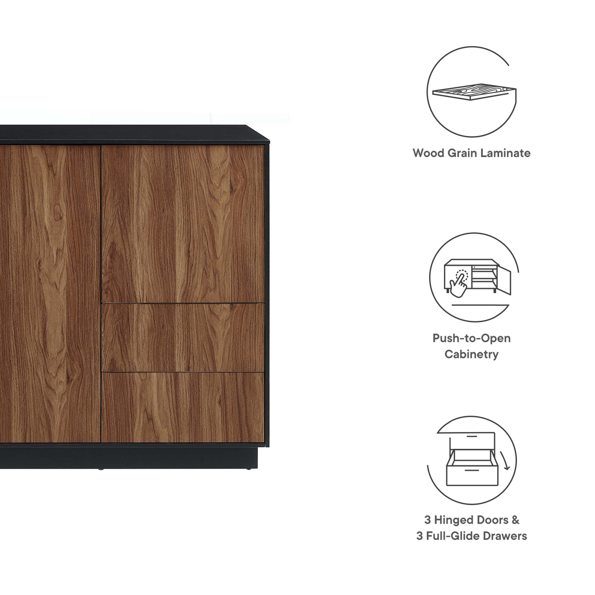 Holden 47" Sideboard, Black Walnut