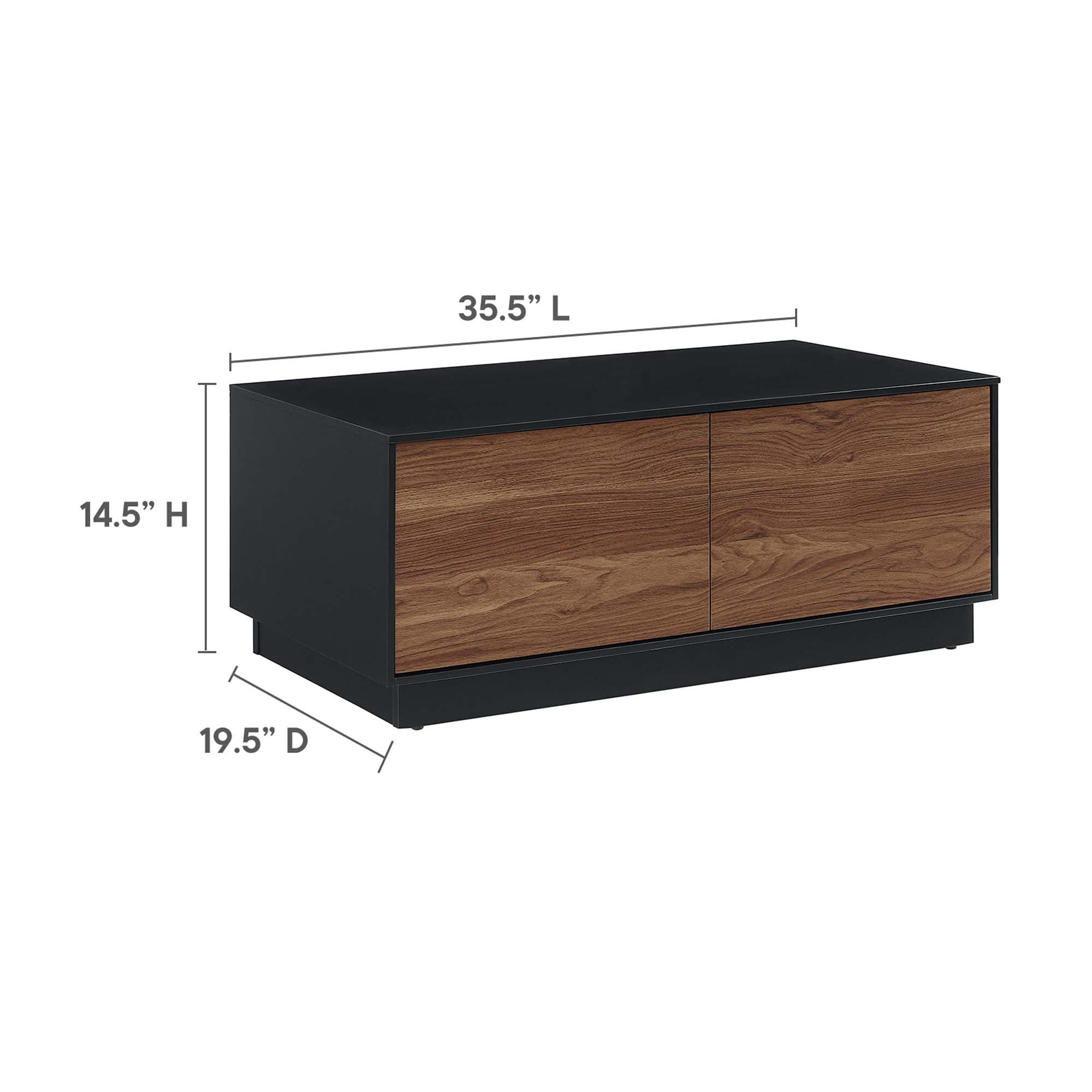 Holden 36" Coffee Table, Black Walnut