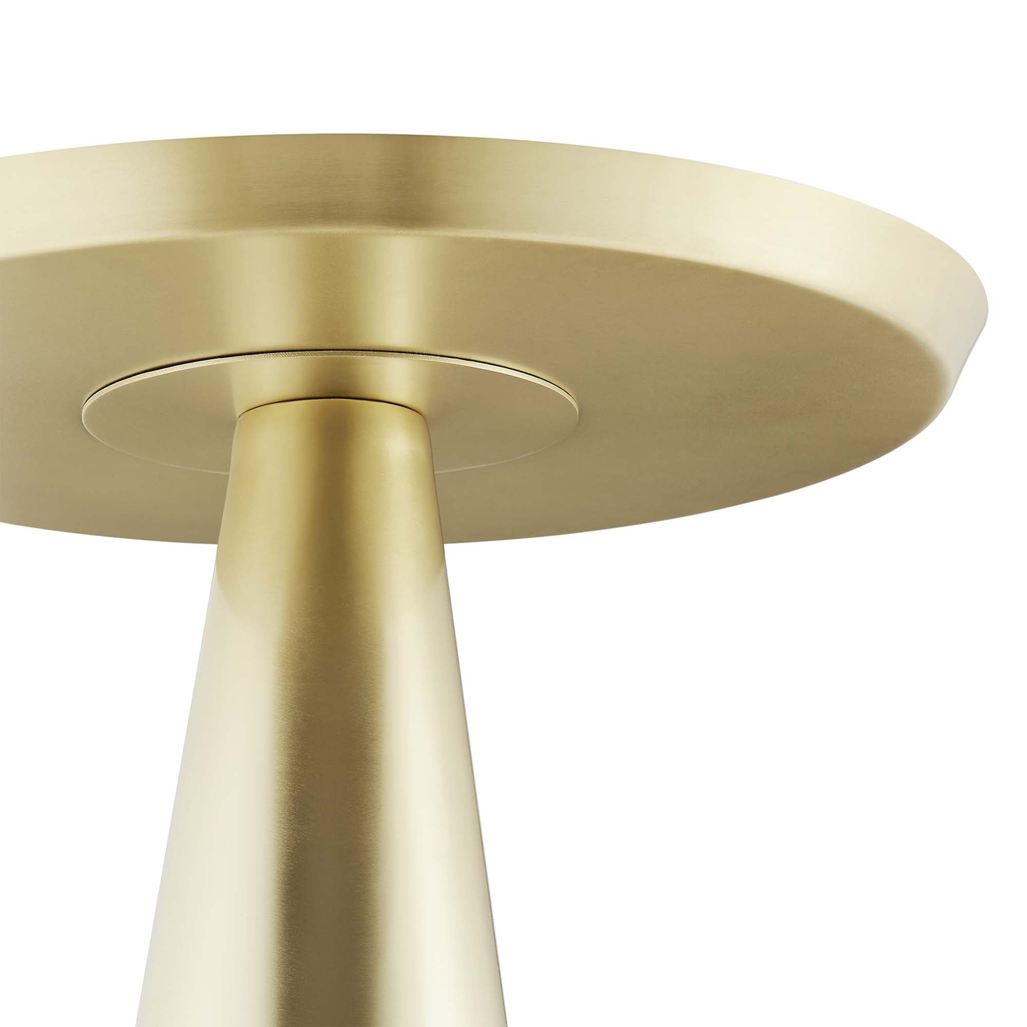 Maren Round Side Table, Brass