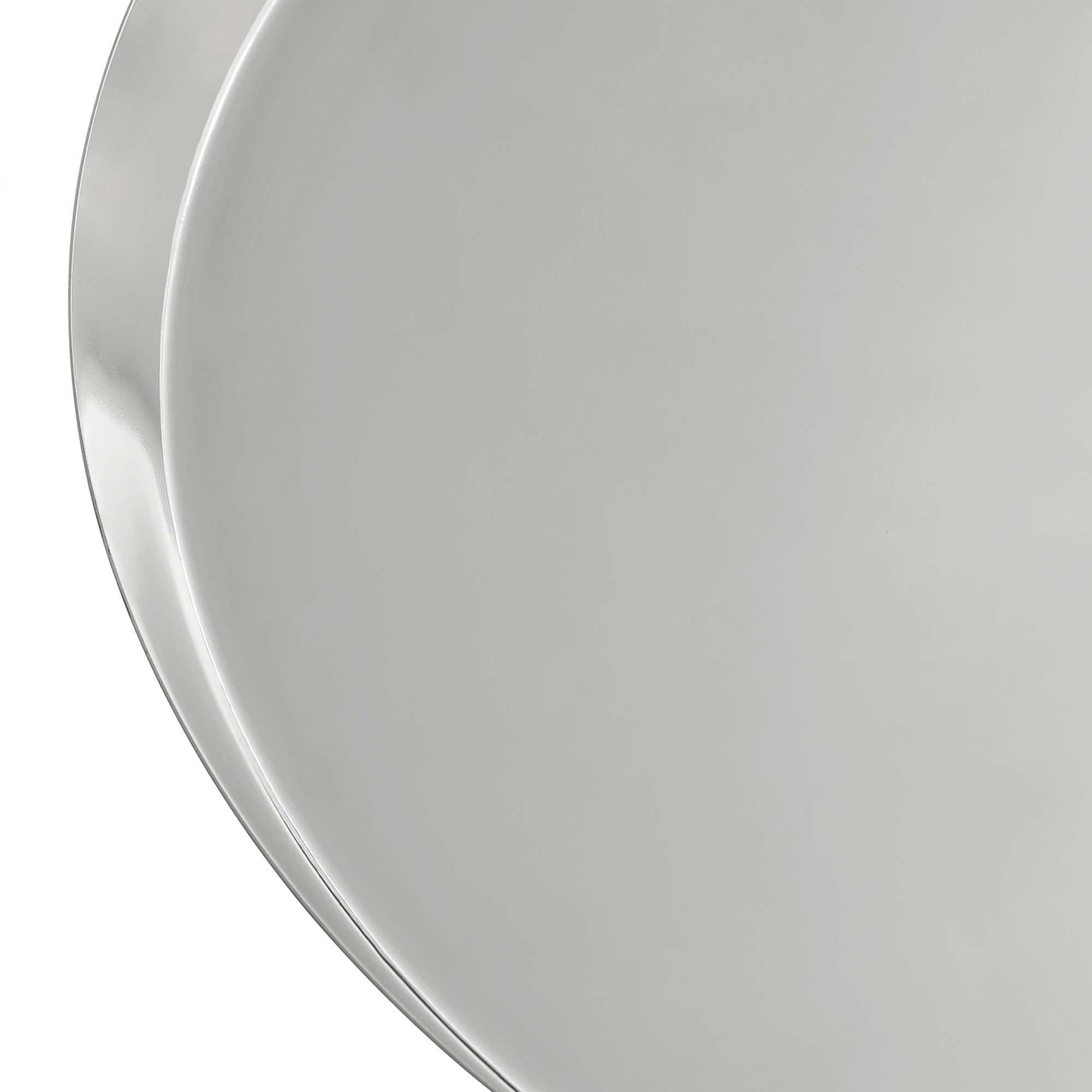 Maren Round Side Table, Nickel
