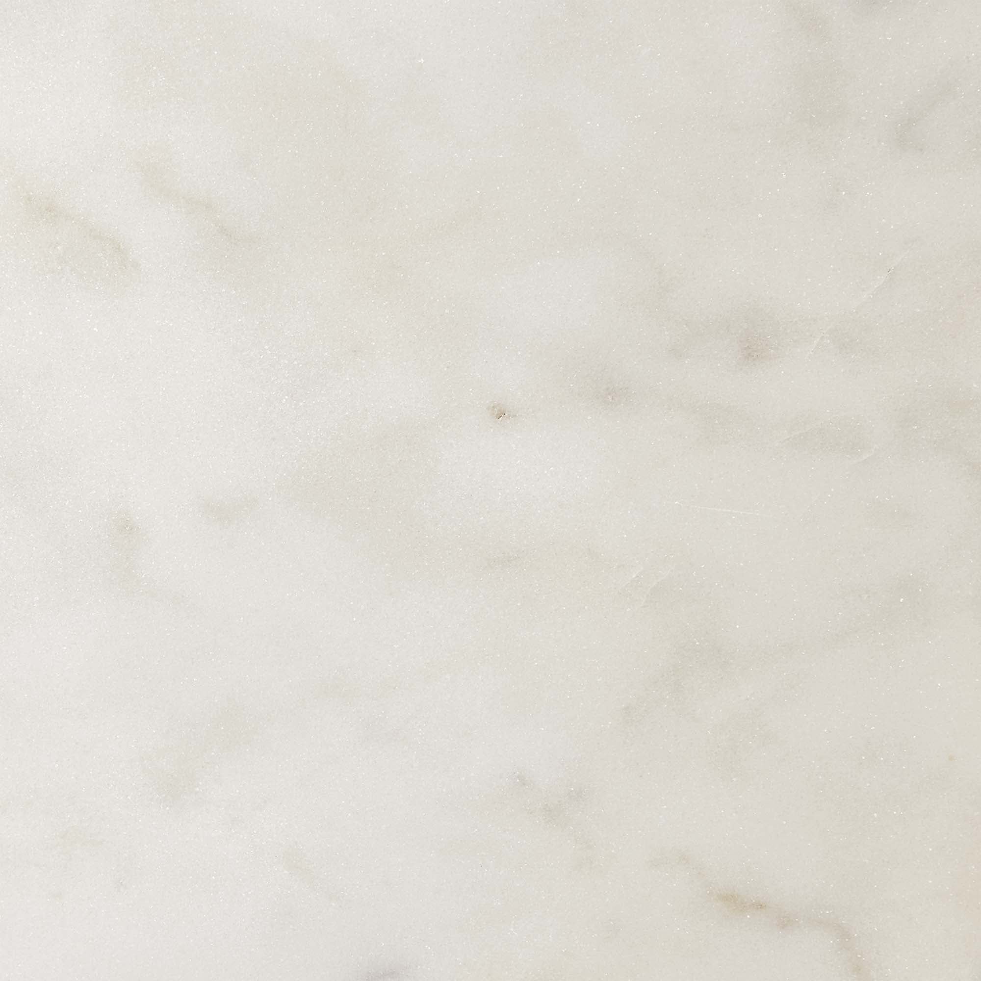 Viva Round White Marble Side Table, Brass White