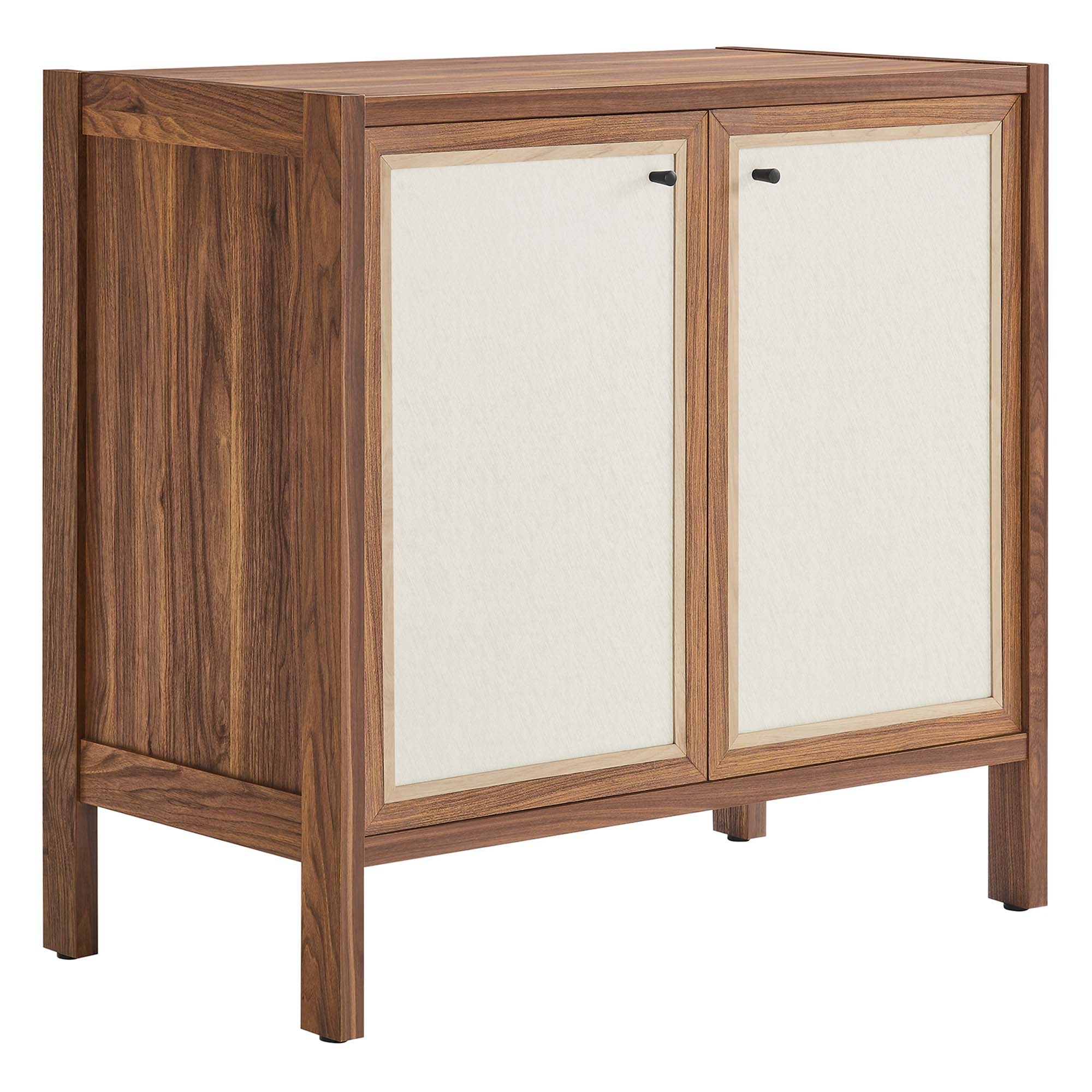 Capri 33" Wood Grain Storage Cabinet, Walnut
