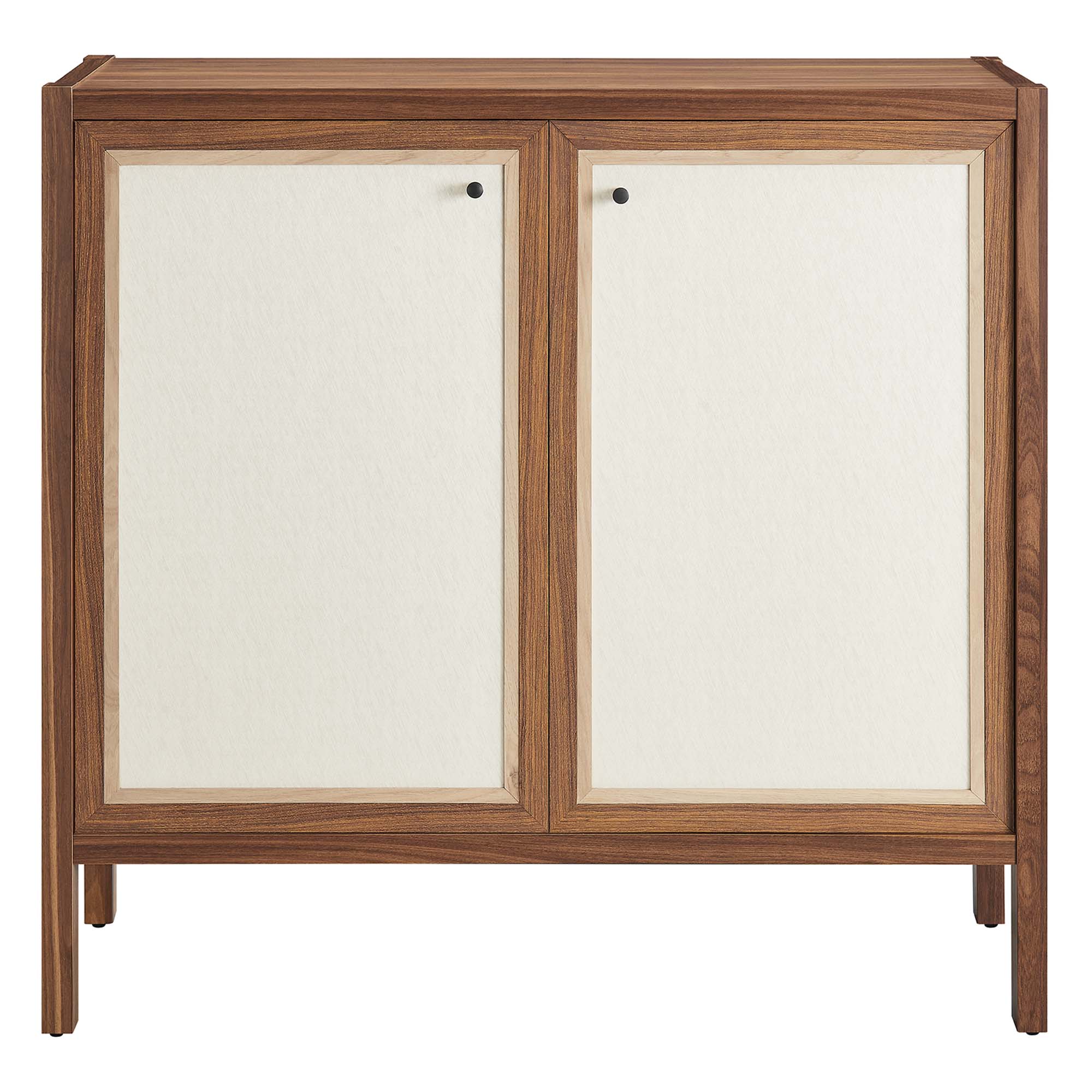 Capri 33" Wood Grain Storage Cabinet, Walnut