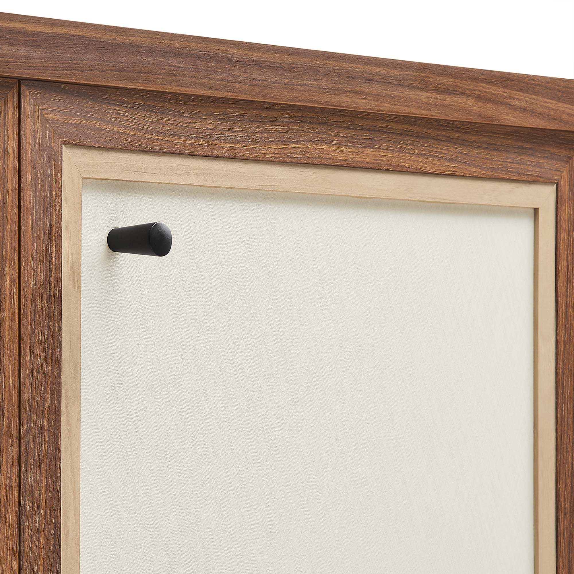 Capri 33" Wood Grain Storage Cabinet, Walnut