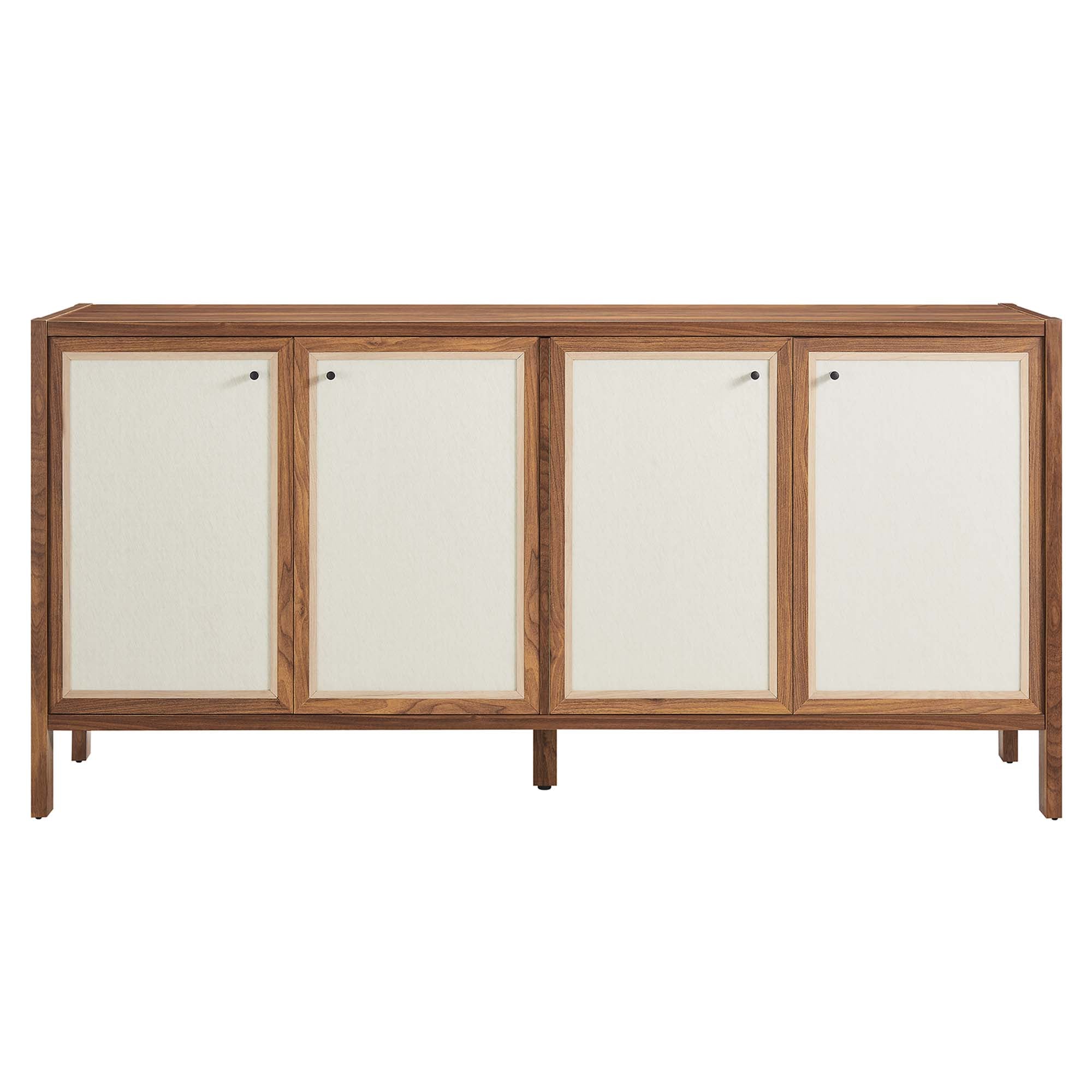 Capri 65" Wood Grain Sideboard Storage Cabinet, Walnut