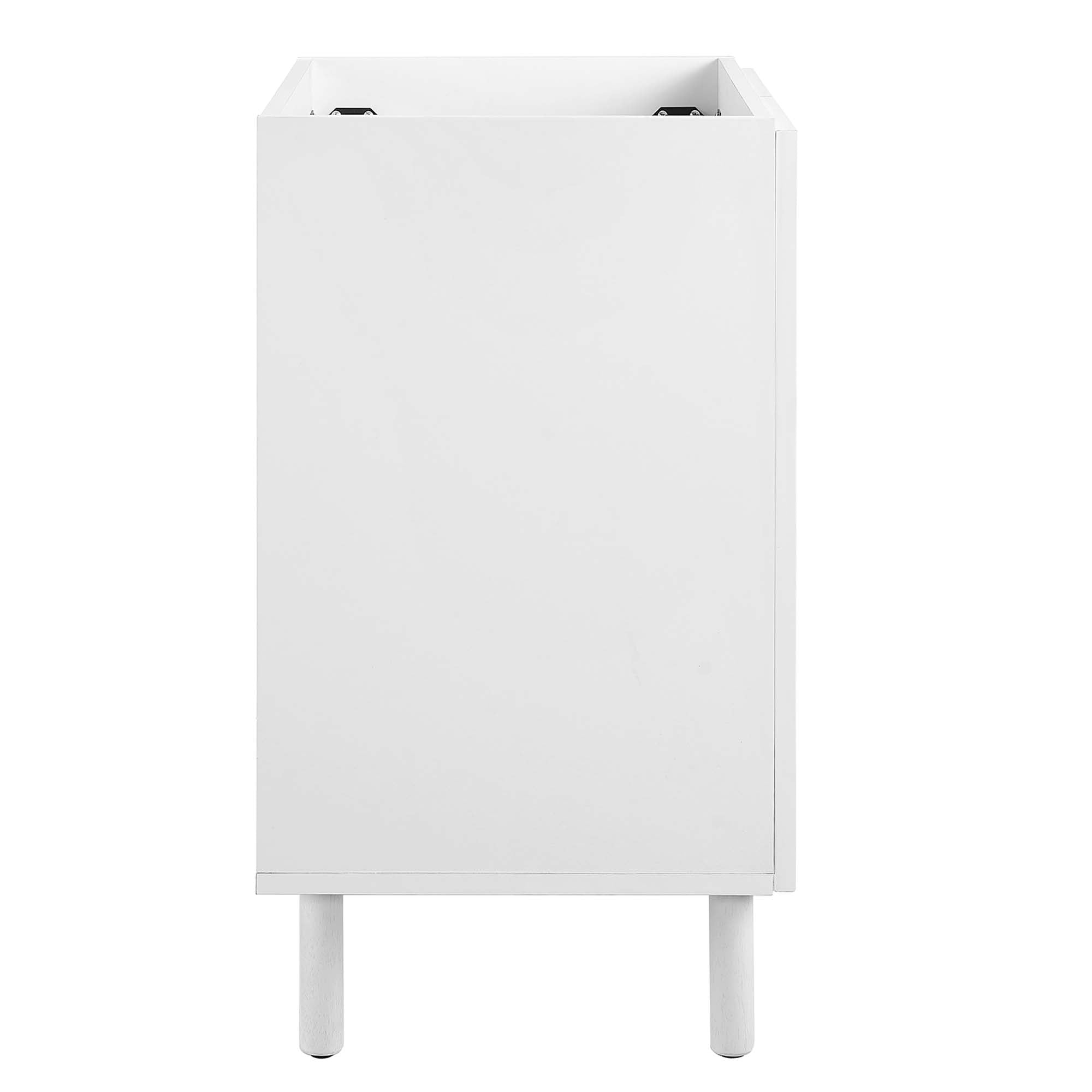 Calla 24" Perforated Metal Bathroom Vanity Cabinet (Sink Basin Not Included), White
