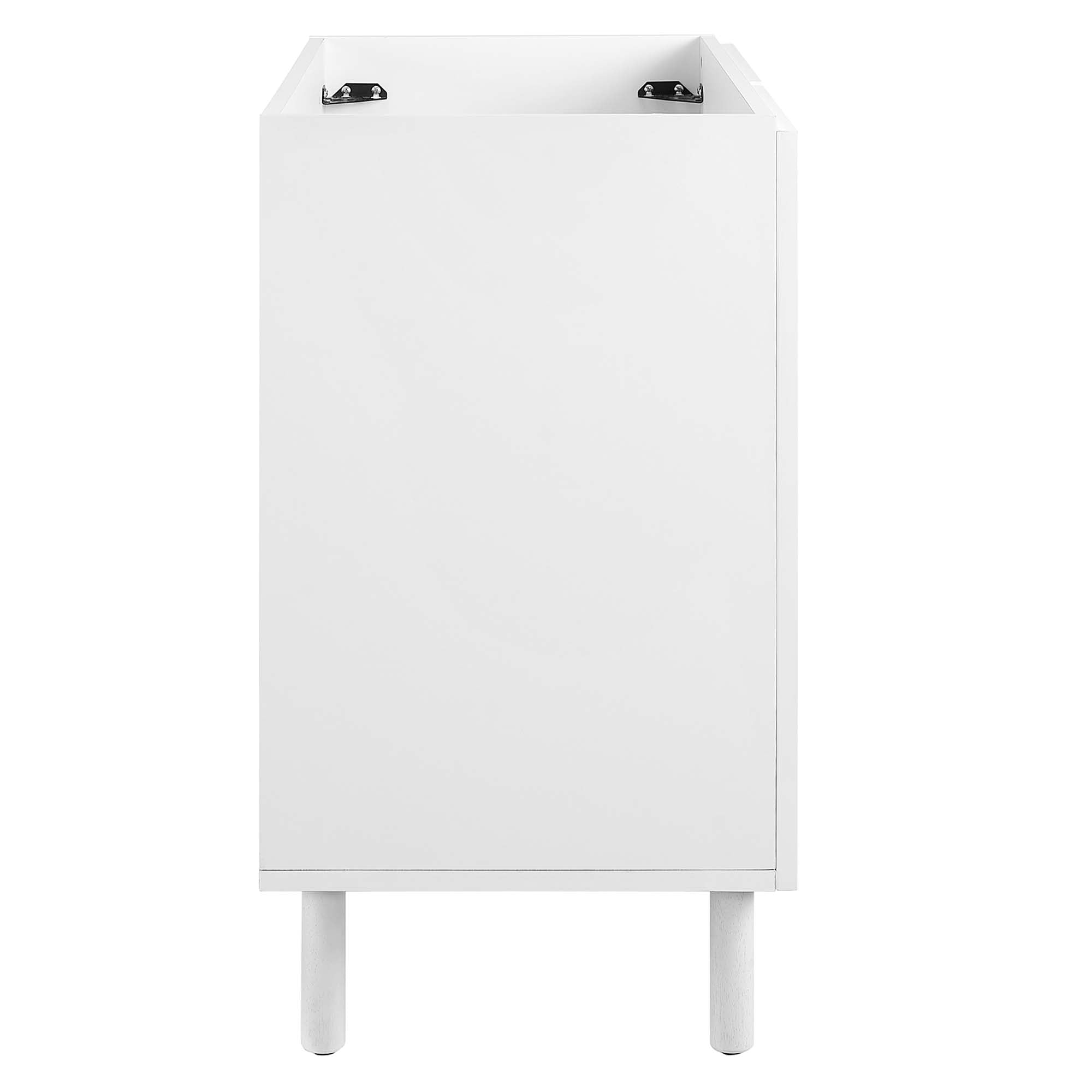 Calla 36" Perforated Metal Bathroom Vanity Cabinet (Sink Basin Not Included), White