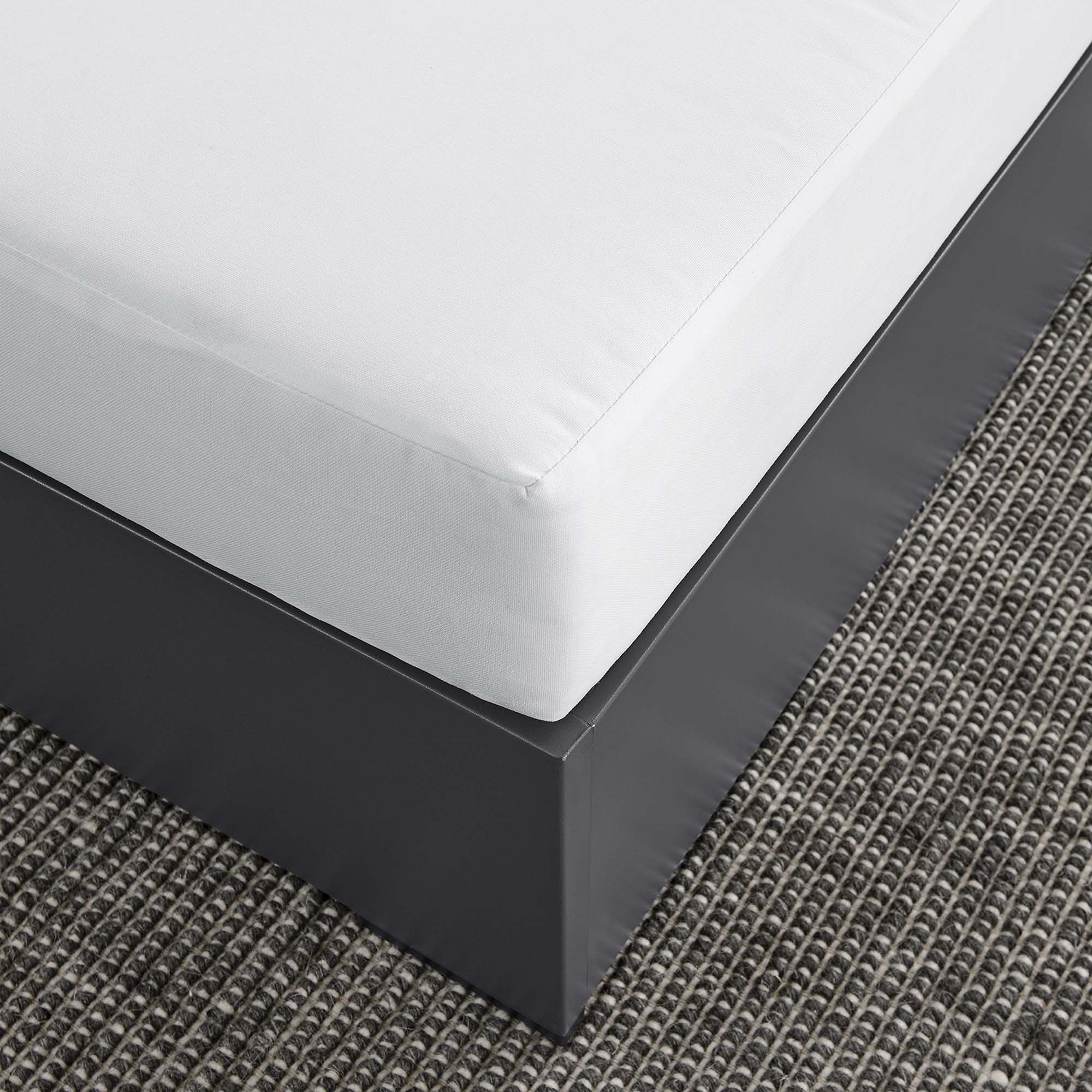 Tahoe Outdoor Patio Powder-Coated Aluminum Ottoman, Gray White