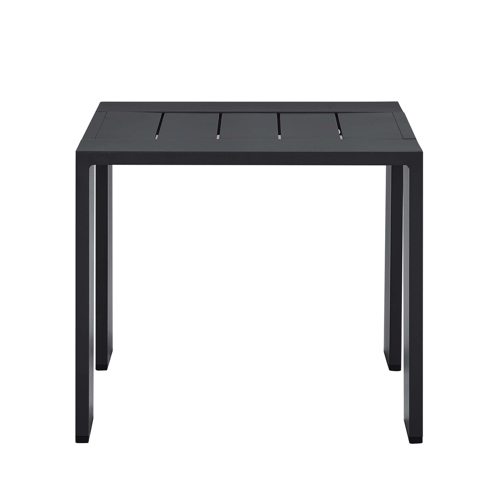 Tahoe Outdoor Patio Powder-Coated Aluminum End Table, Gray