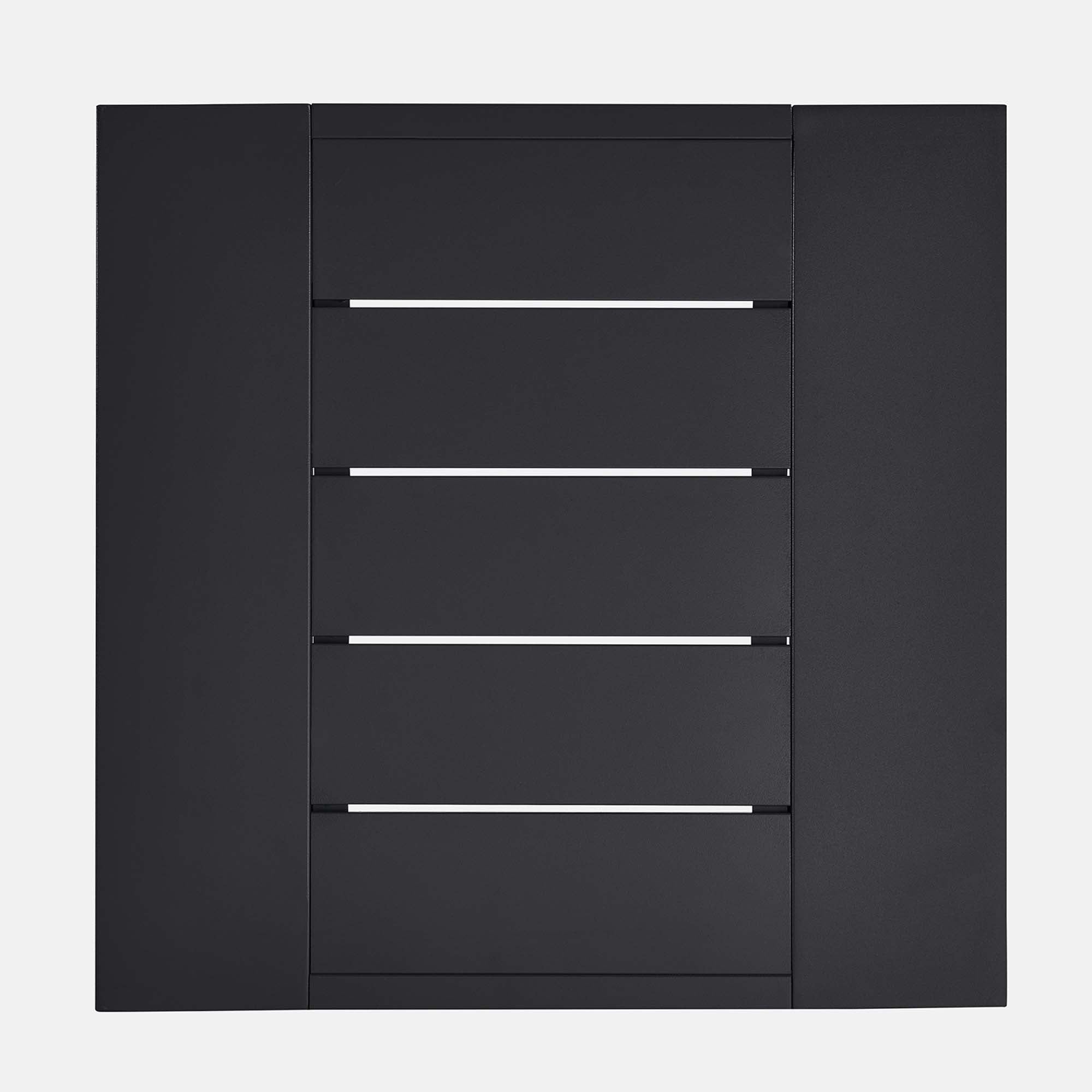 Tahoe Outdoor Patio Powder-Coated Aluminum End Table, Gray