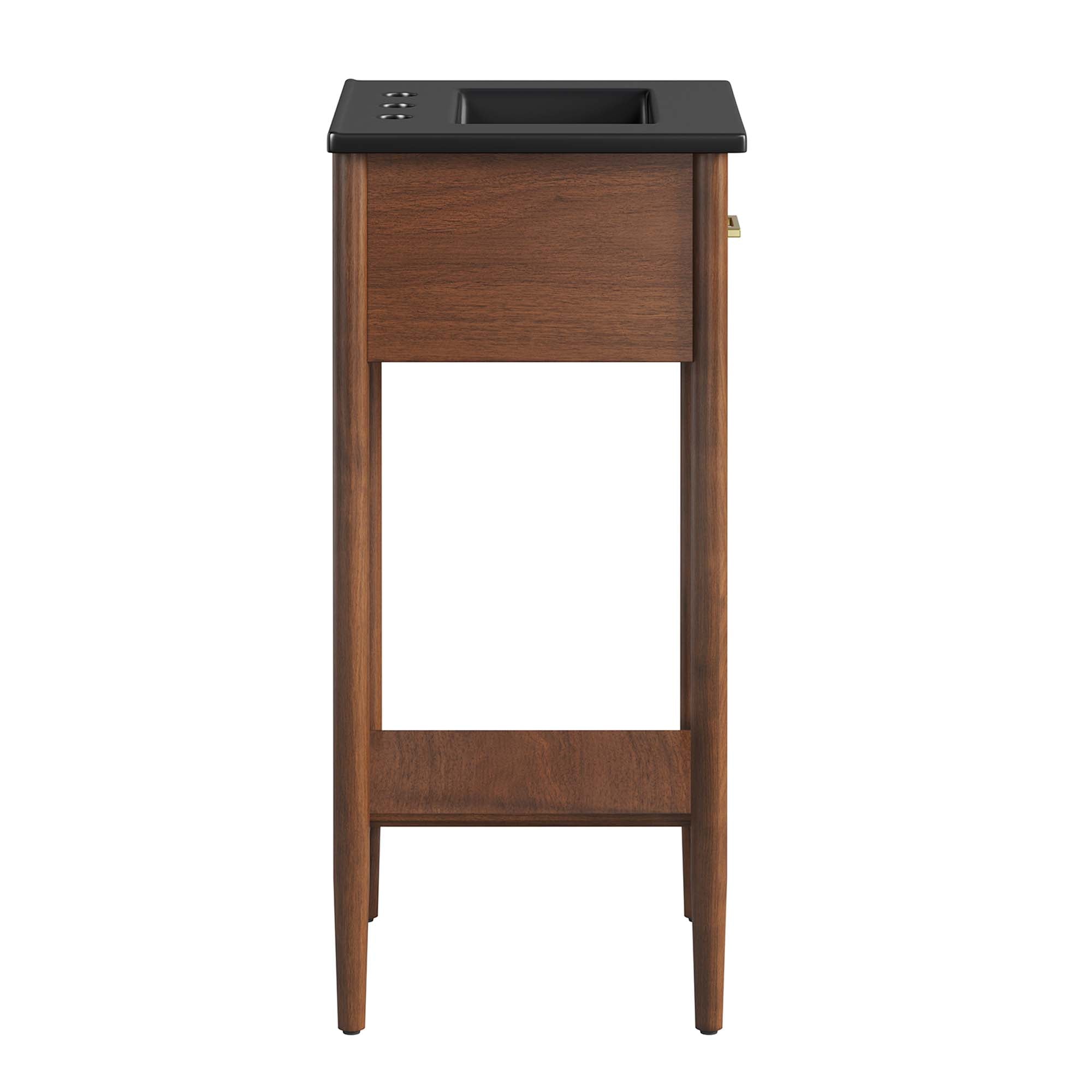 Zaire 18" Bathroom Vanity, Walnut Black