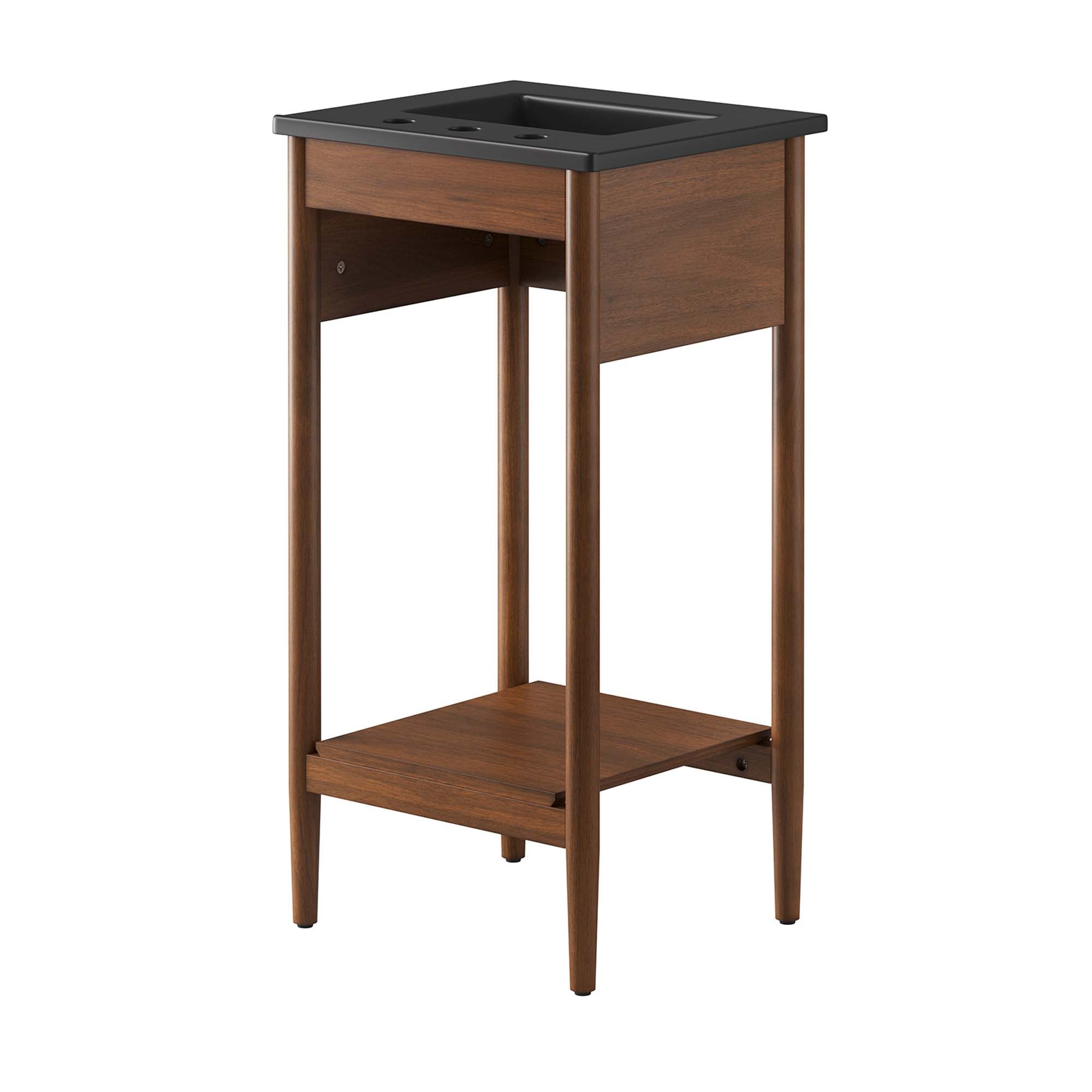 Zaire 18" Bathroom Vanity, Walnut Black