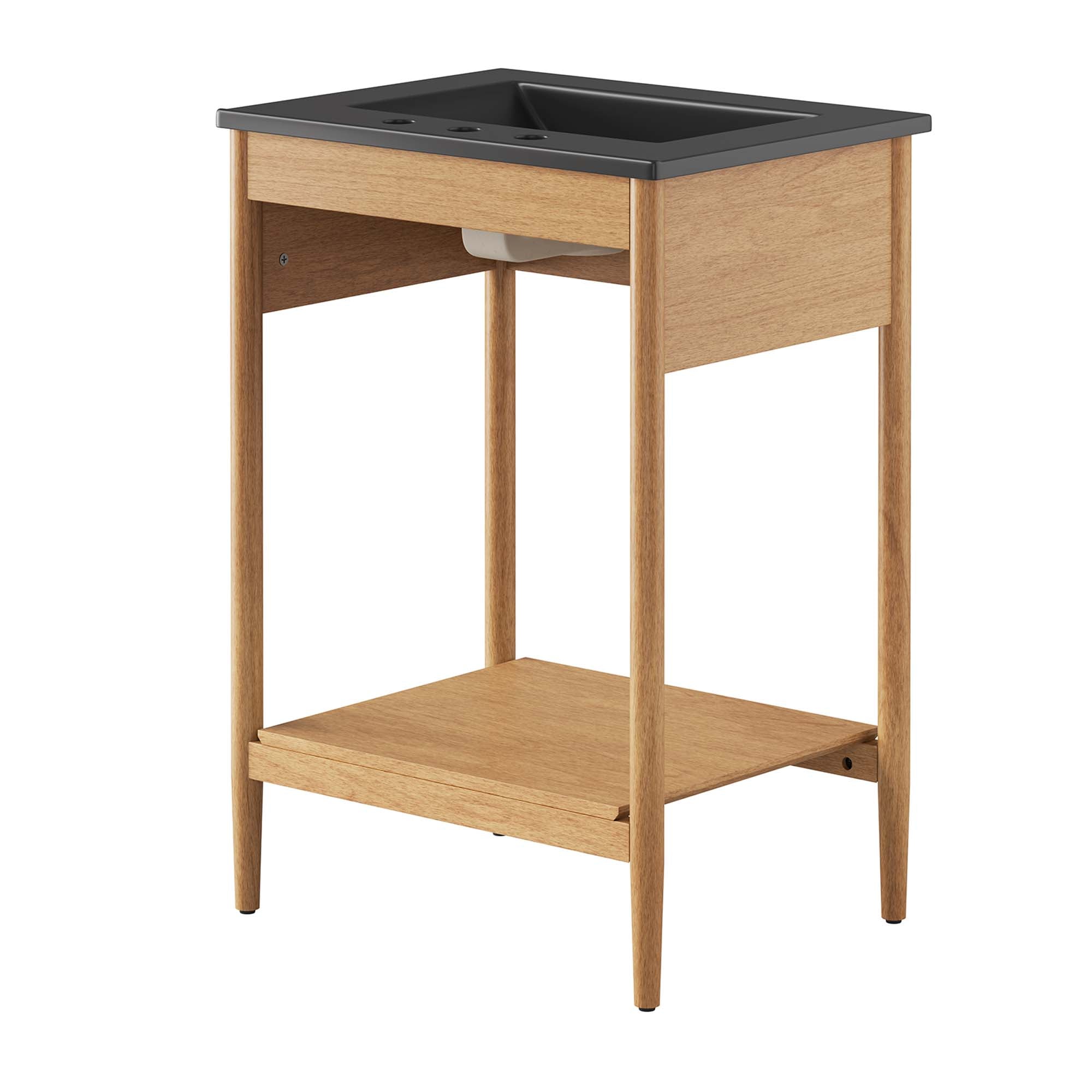 Zaire 24" Bathroom Vanity, Natural Black