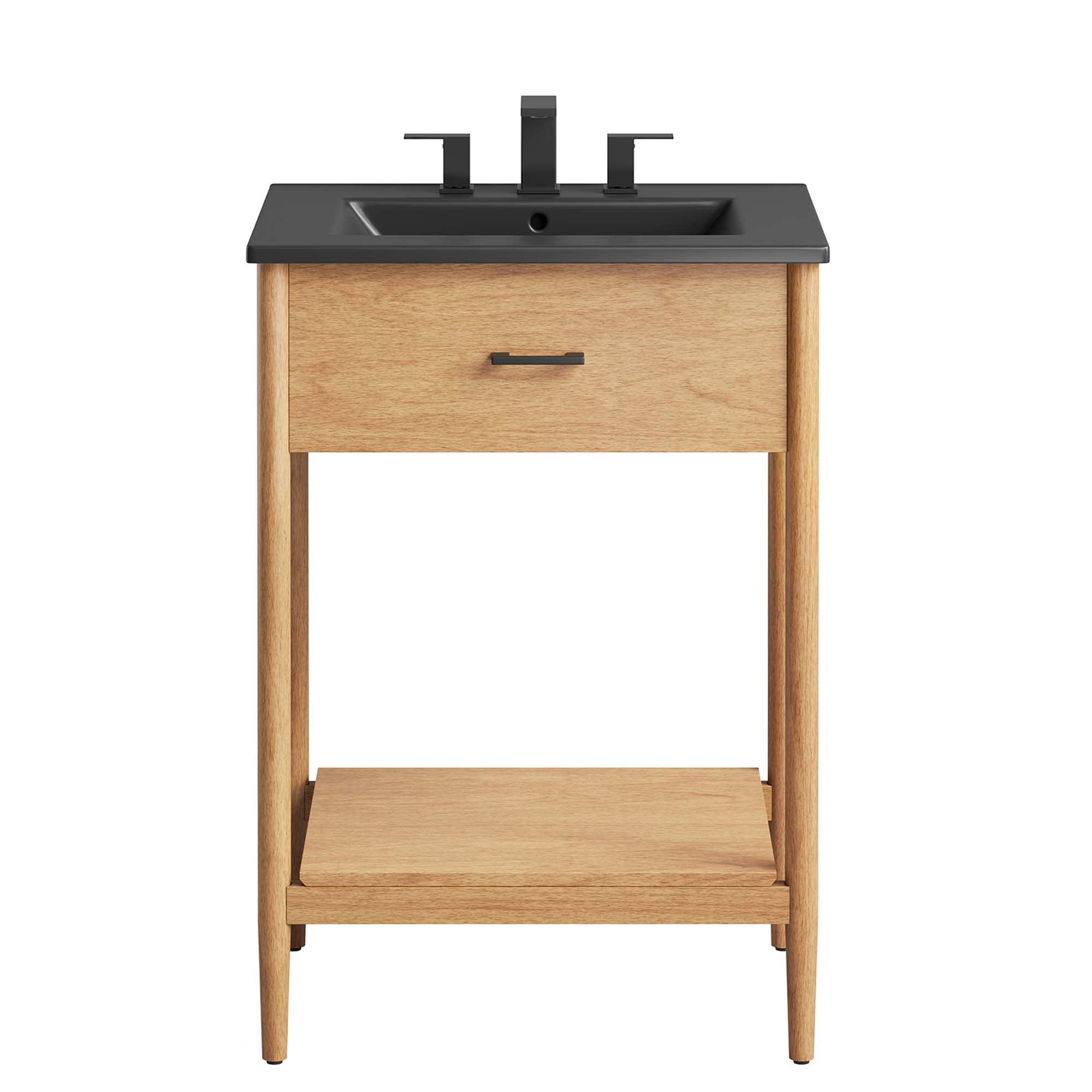 Zaire 24" Bathroom Vanity, Natural Black