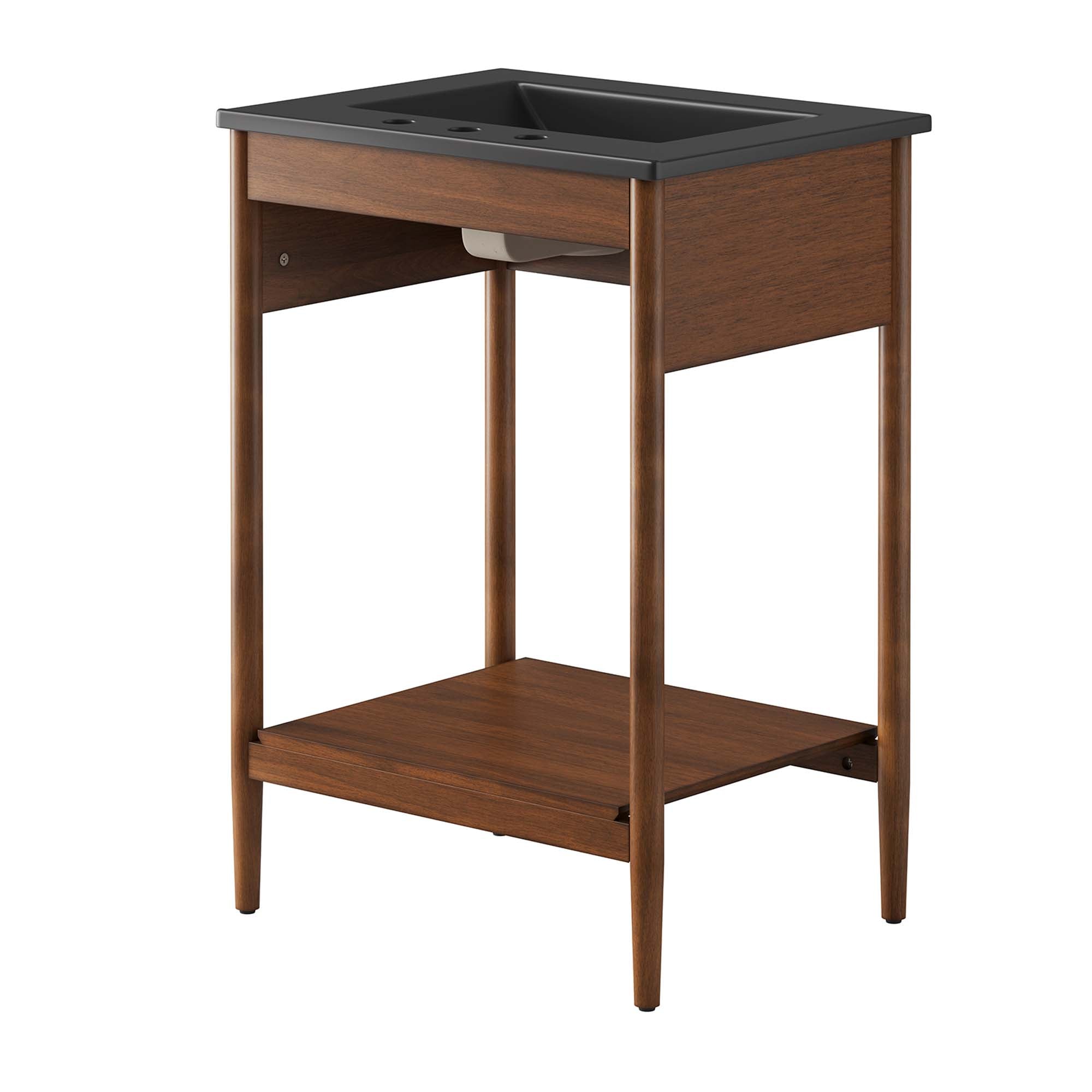 Zaire 24" Bathroom Vanity, Walnut Black
