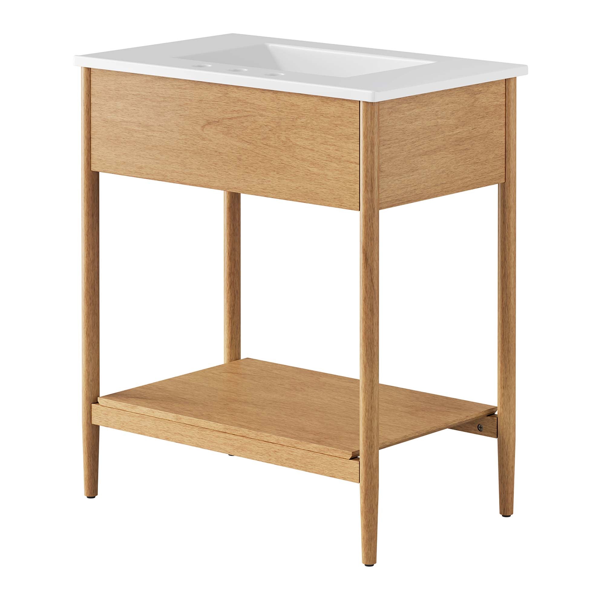 Zaire 30" Bathroom Vanity, Natural White