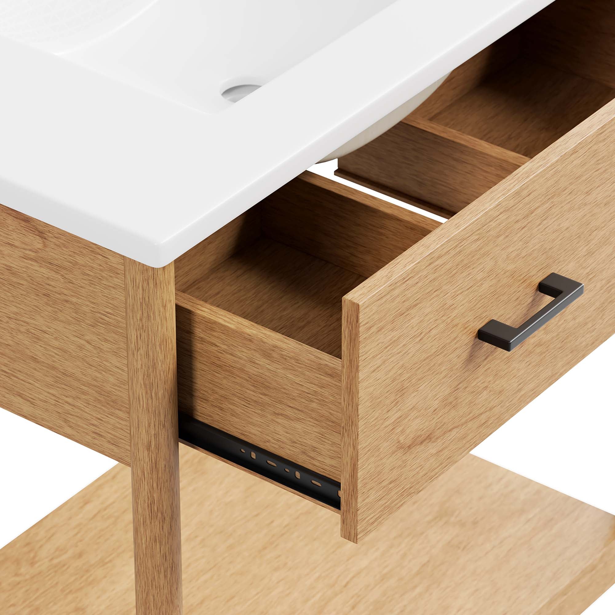 Zaire 30" Bathroom Vanity, Natural White