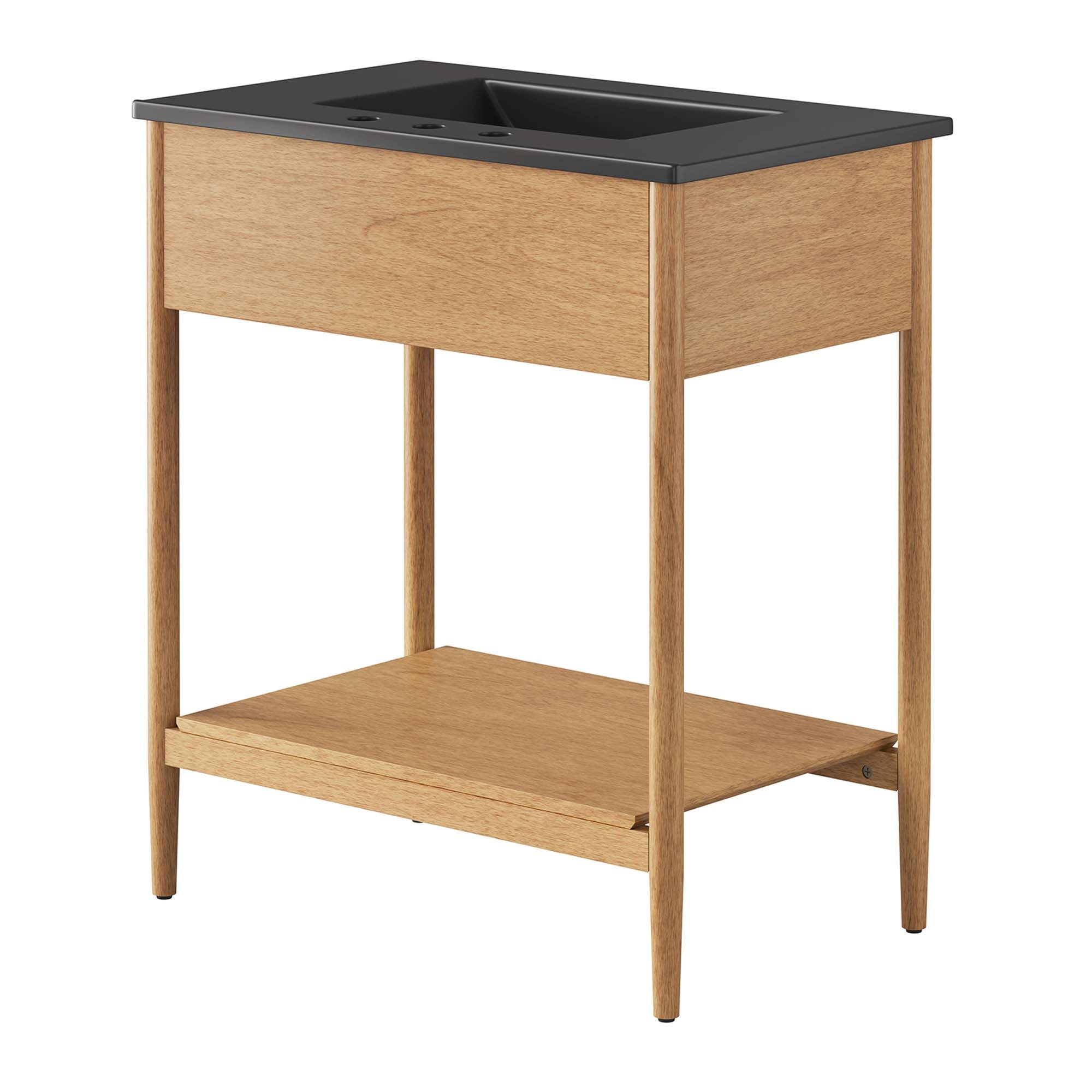 Zaire 30" Bathroom Vanity, Natural Black