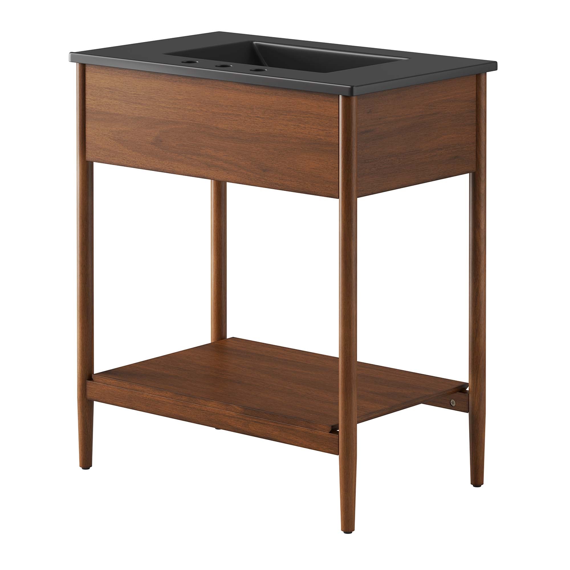 Zaire 30" Bathroom Vanity, Walnut Black