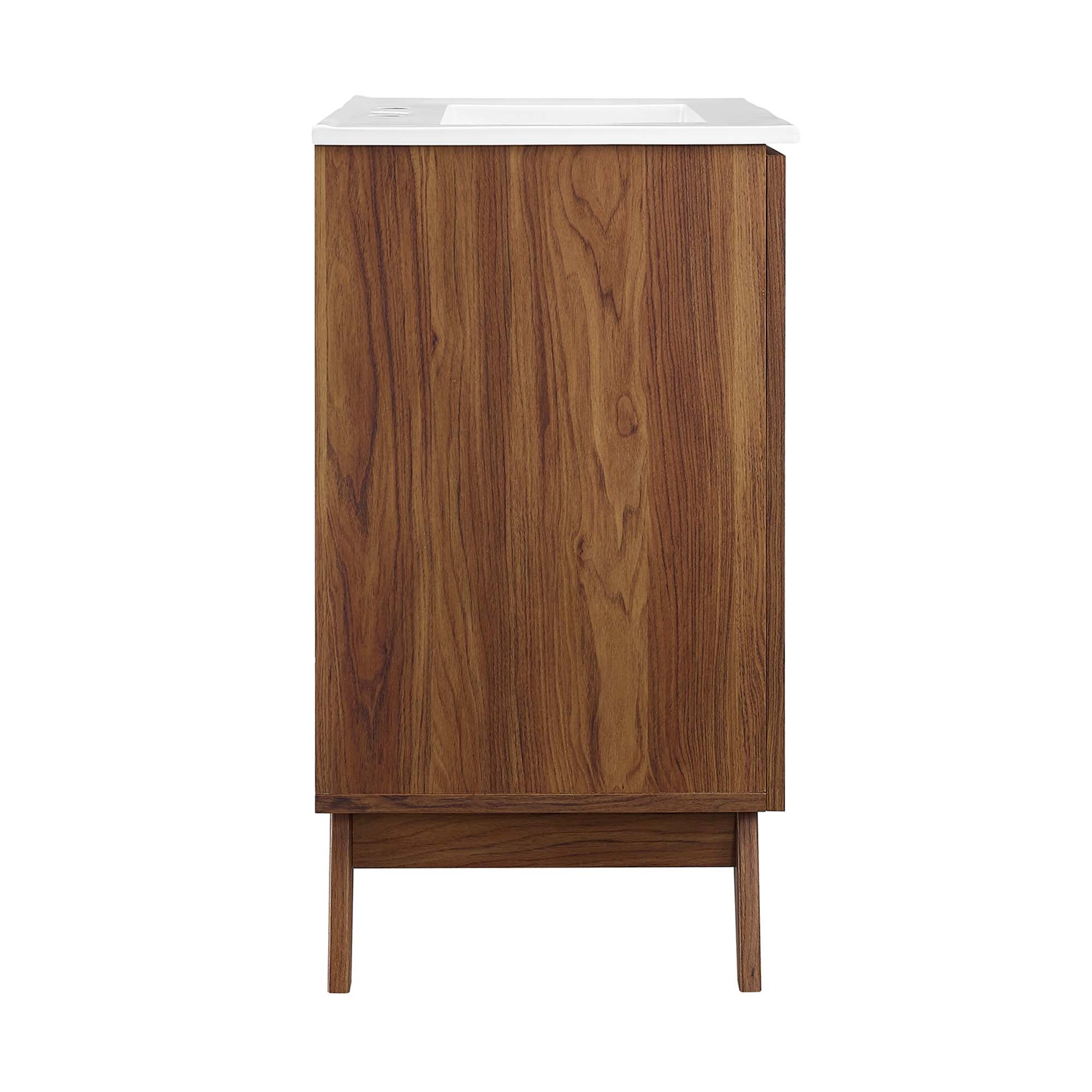 Soma 30" Bathroom Vanity, Walnut White