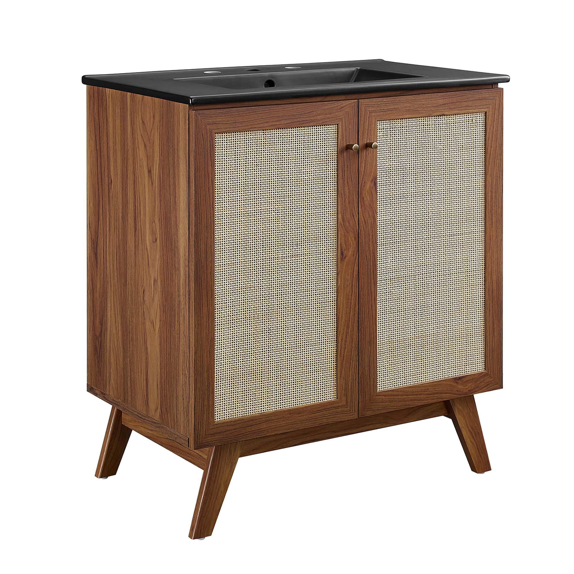 Soma 30" Bathroom Vanity, Walnut Black