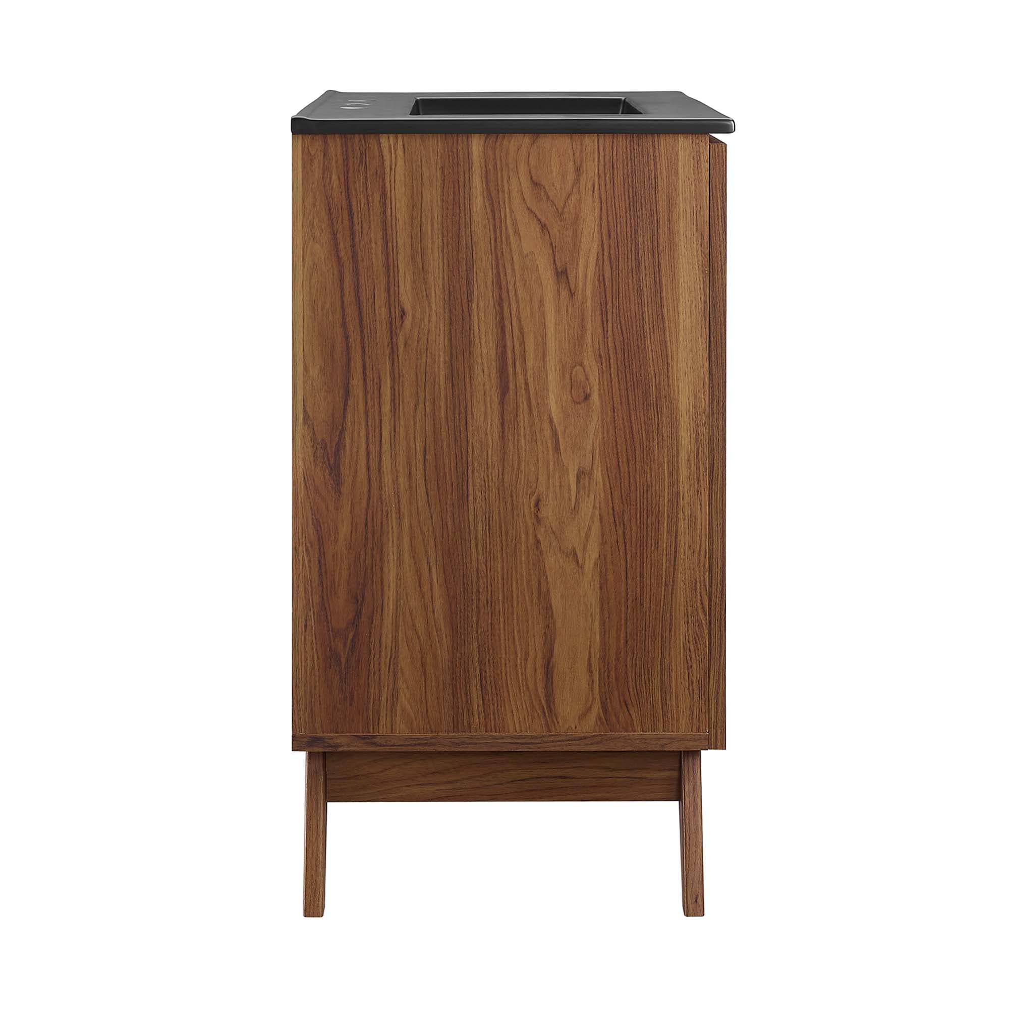 Soma 30" Bathroom Vanity, Walnut Black