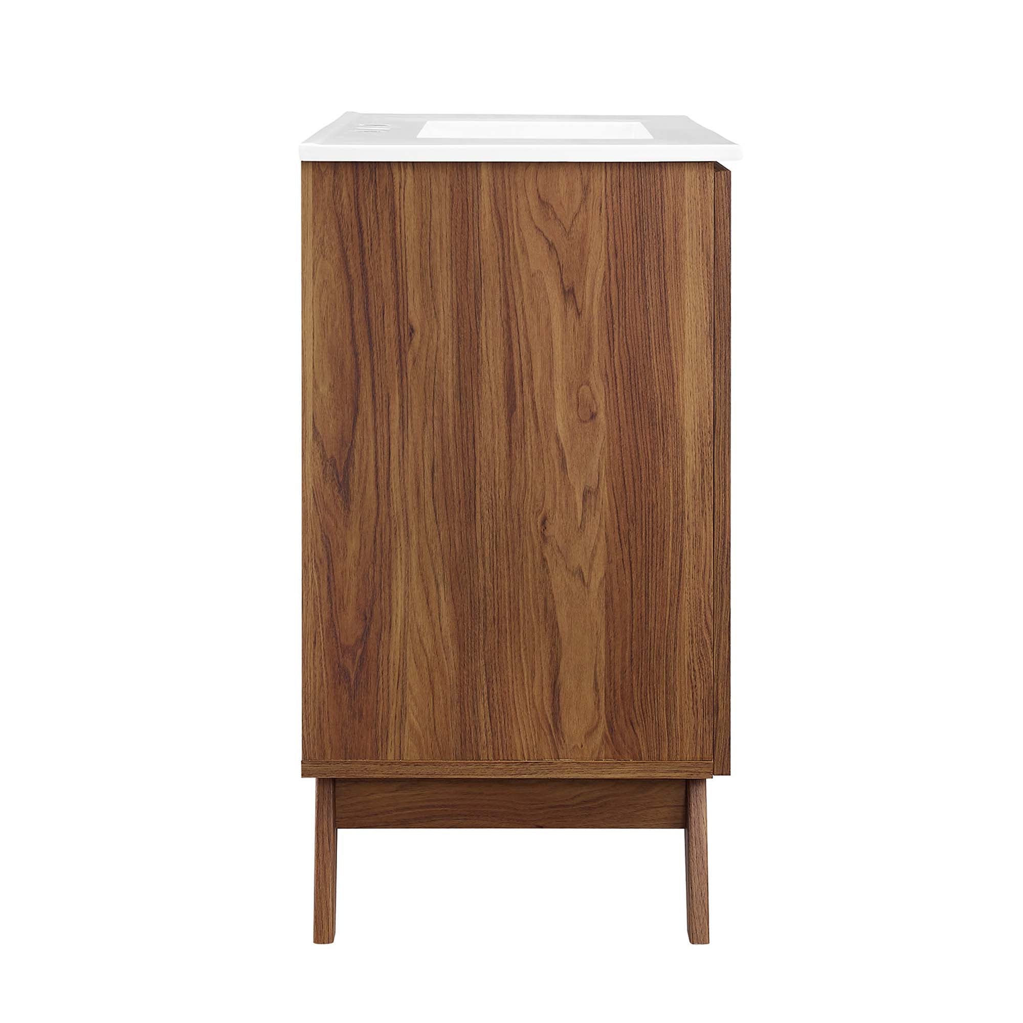 Soma 36" Bathroom Vanity, Walnut White