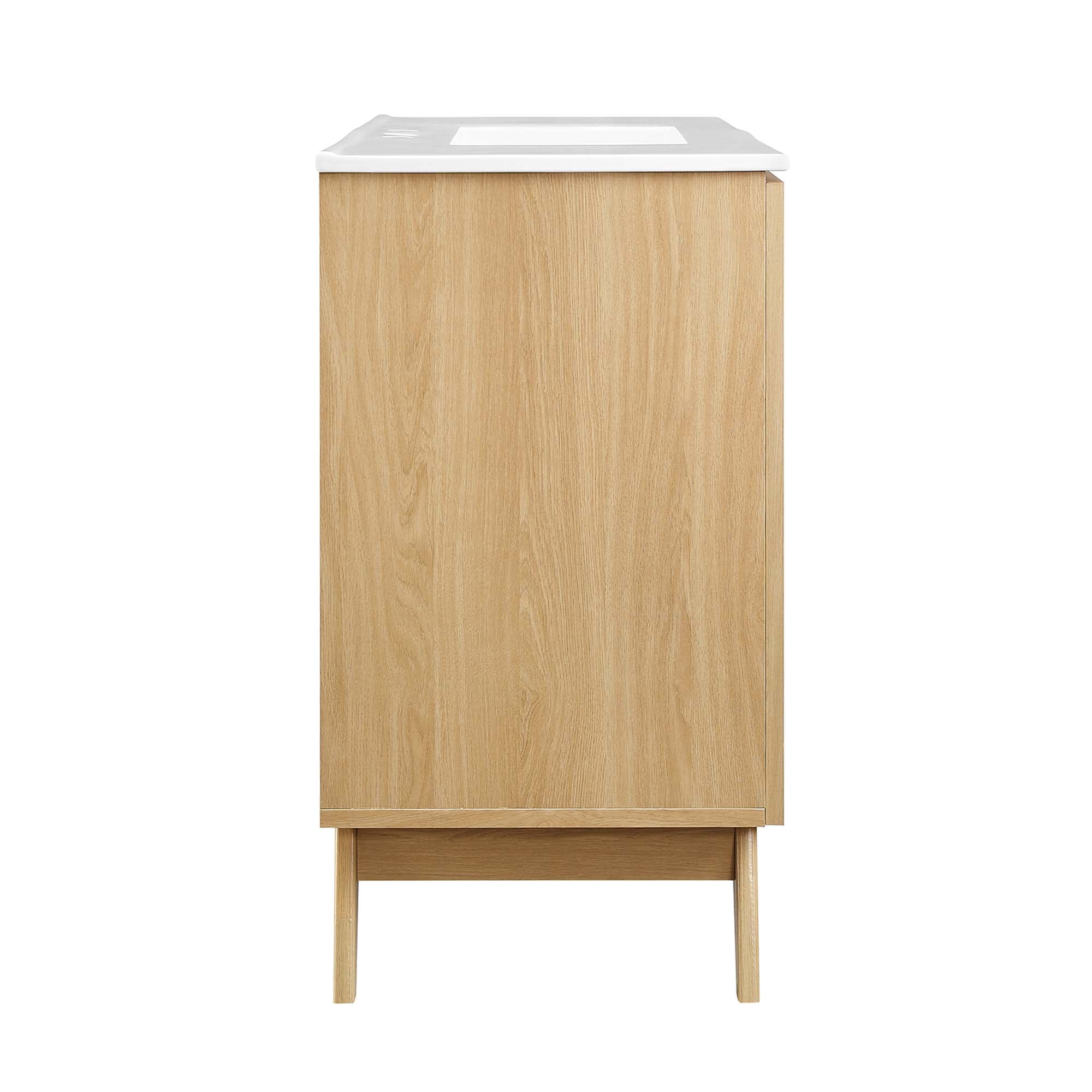 Soma 48" Single Sink Bathroom Vanity, Oak White