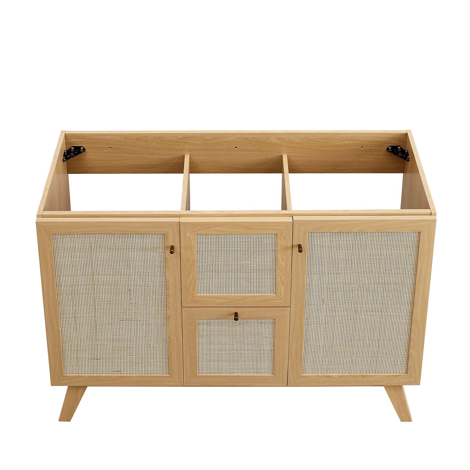 Soma 48" Single Sink Bathroom Vanity, Oak White