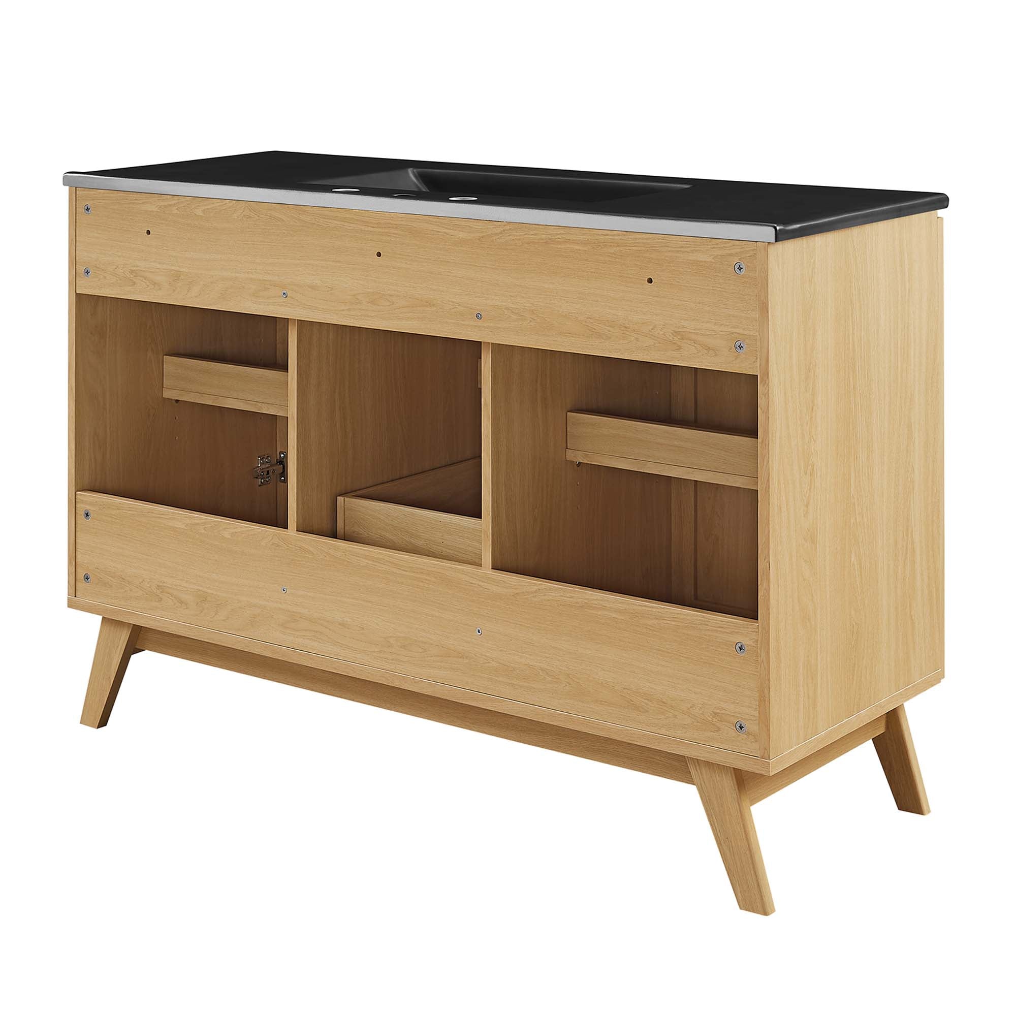 Soma 48" Single Sink Bathroom Vanity, Oak Black