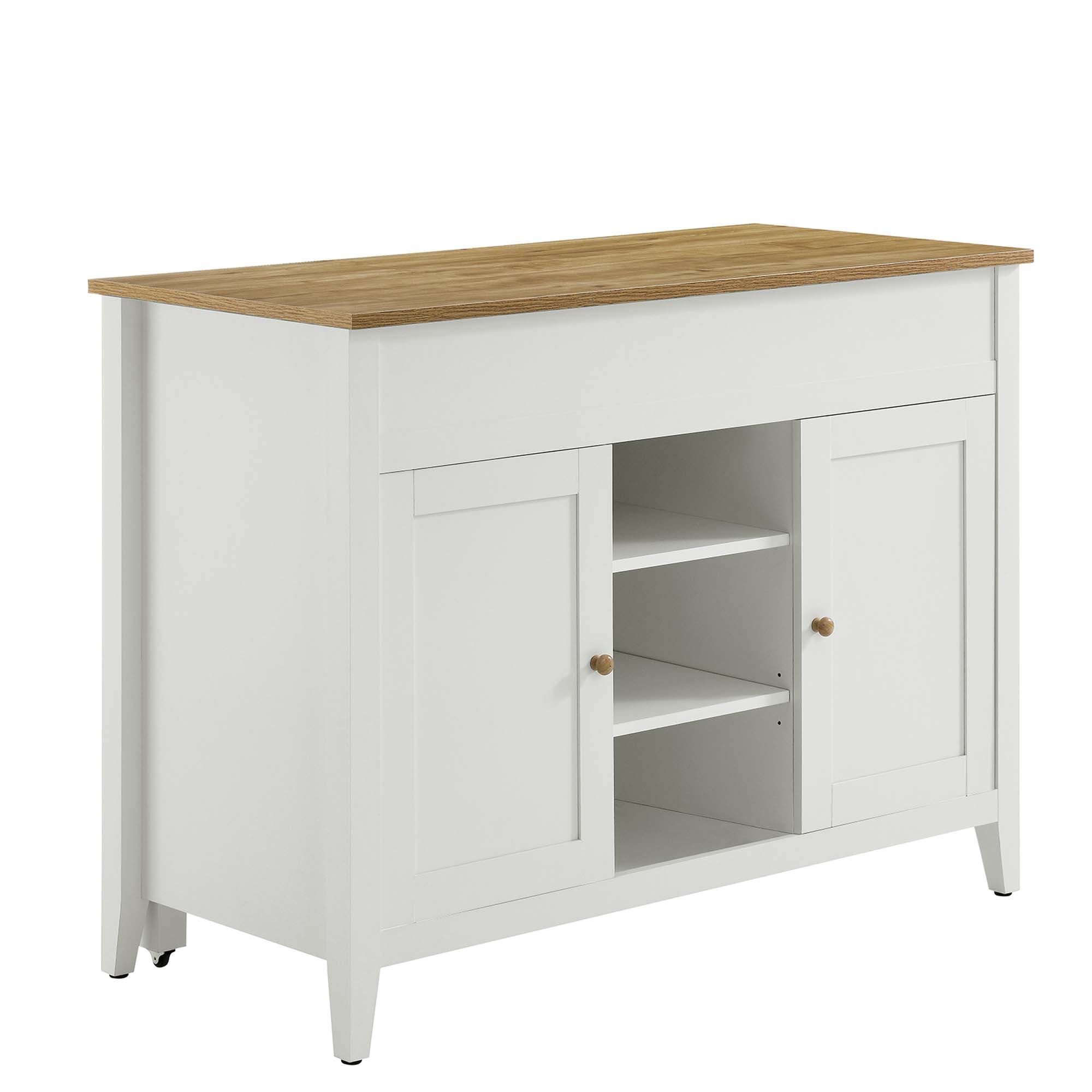 Garland Kitchen Island, Oak White