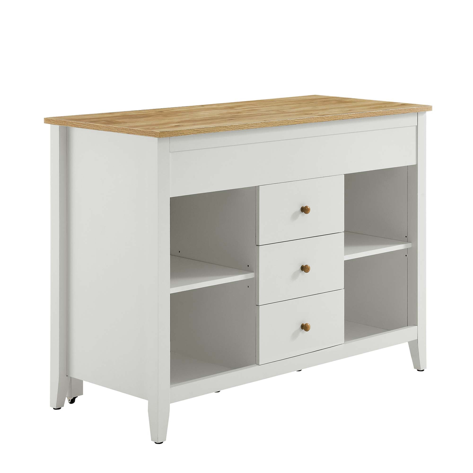 Farmstead Kitchen Island, Oak White