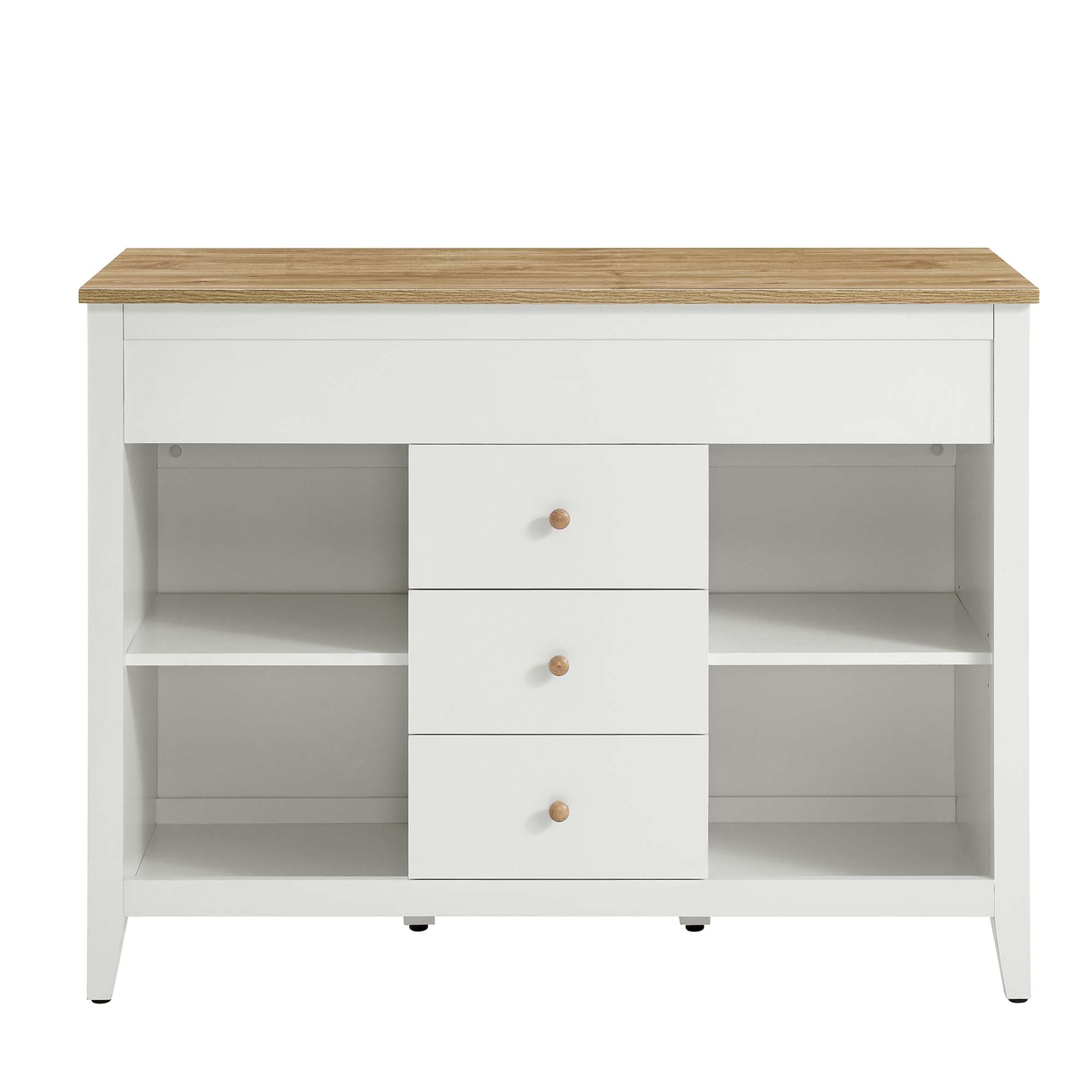Farmstead Kitchen Island, Oak White