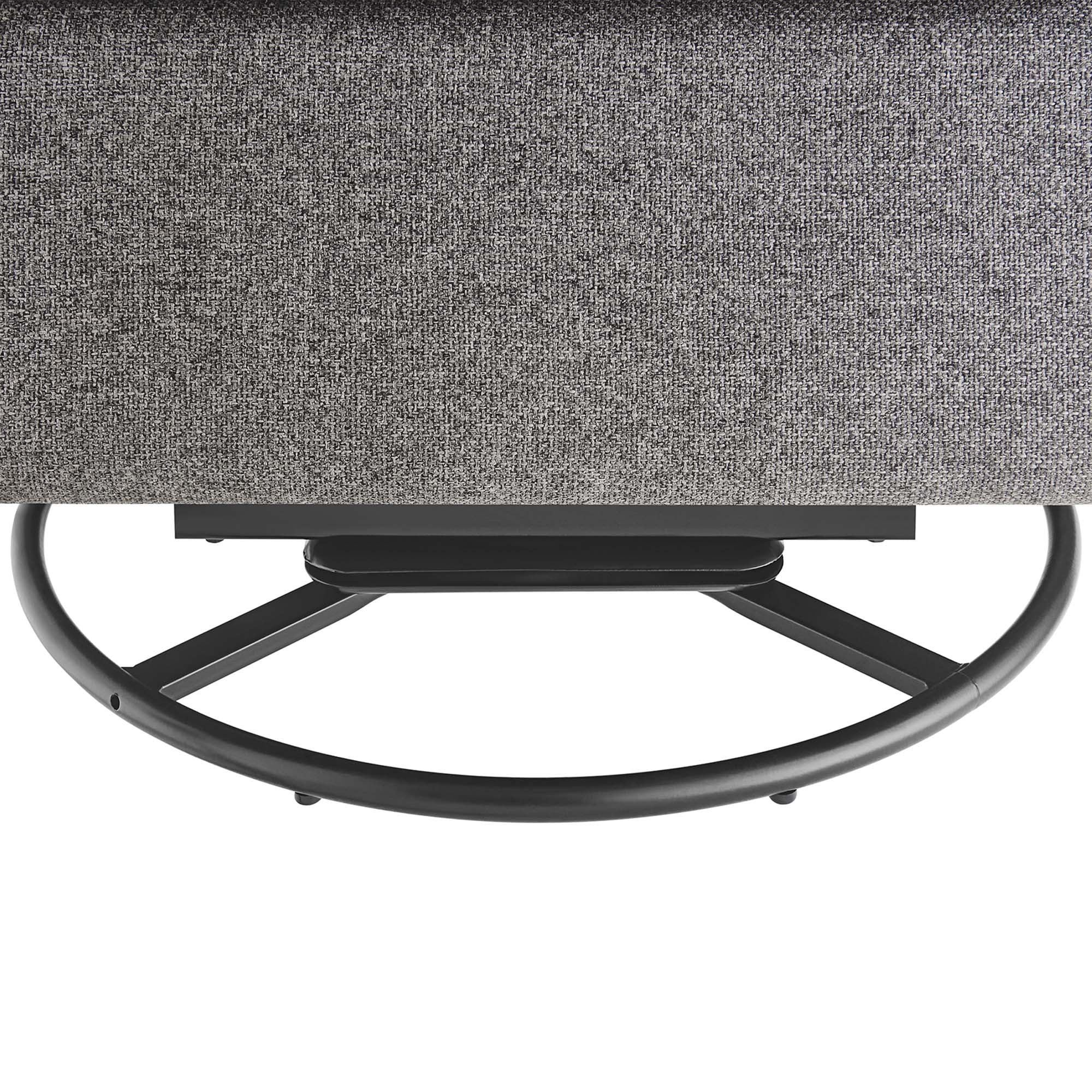 Etta Upholstered Fabric Lounge Chair, Light Gray