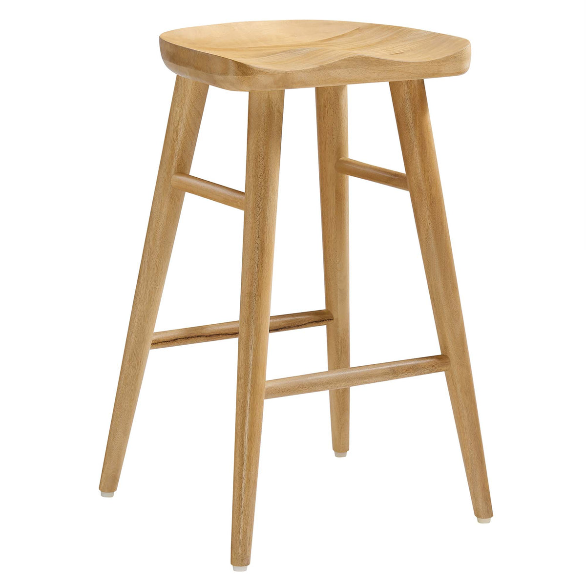 Saville Backless Wood Counter Stools Set of 2, Oak