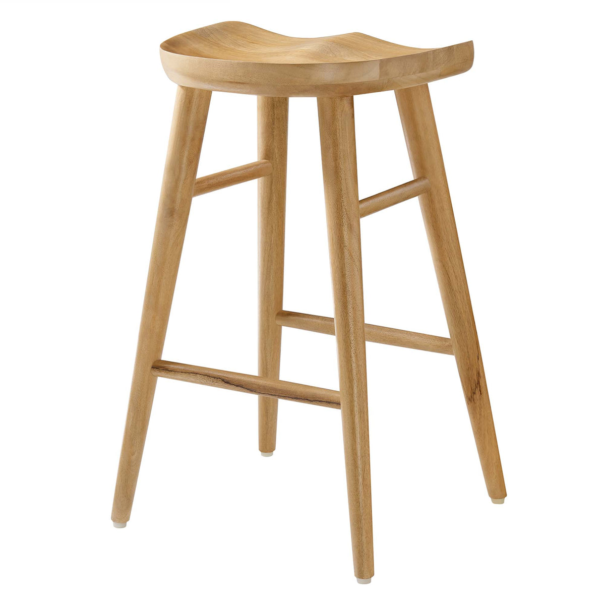 Saville Backless Wood Counter Stools Set of 2, Oak