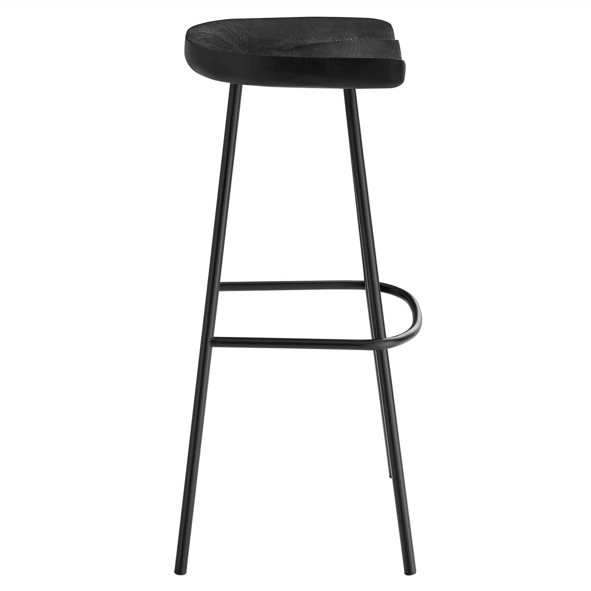 Concord Backless Wood Bar Stools Set of 2, Black