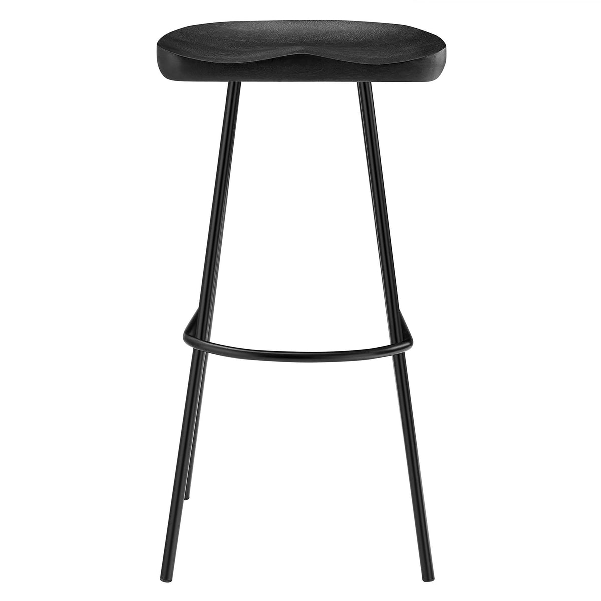 Concord Backless Wood Bar Stools Set of 2, Black