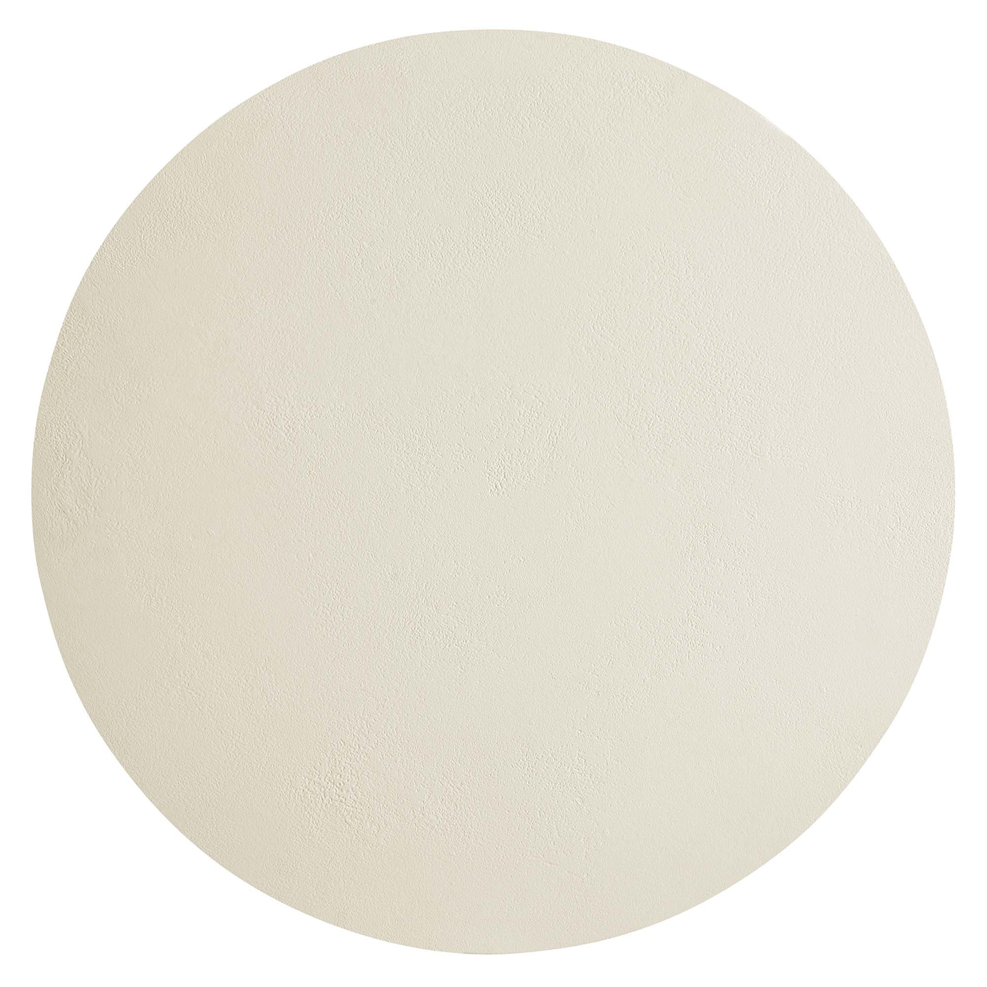 Caspian Round Concrete Coffee Table, White