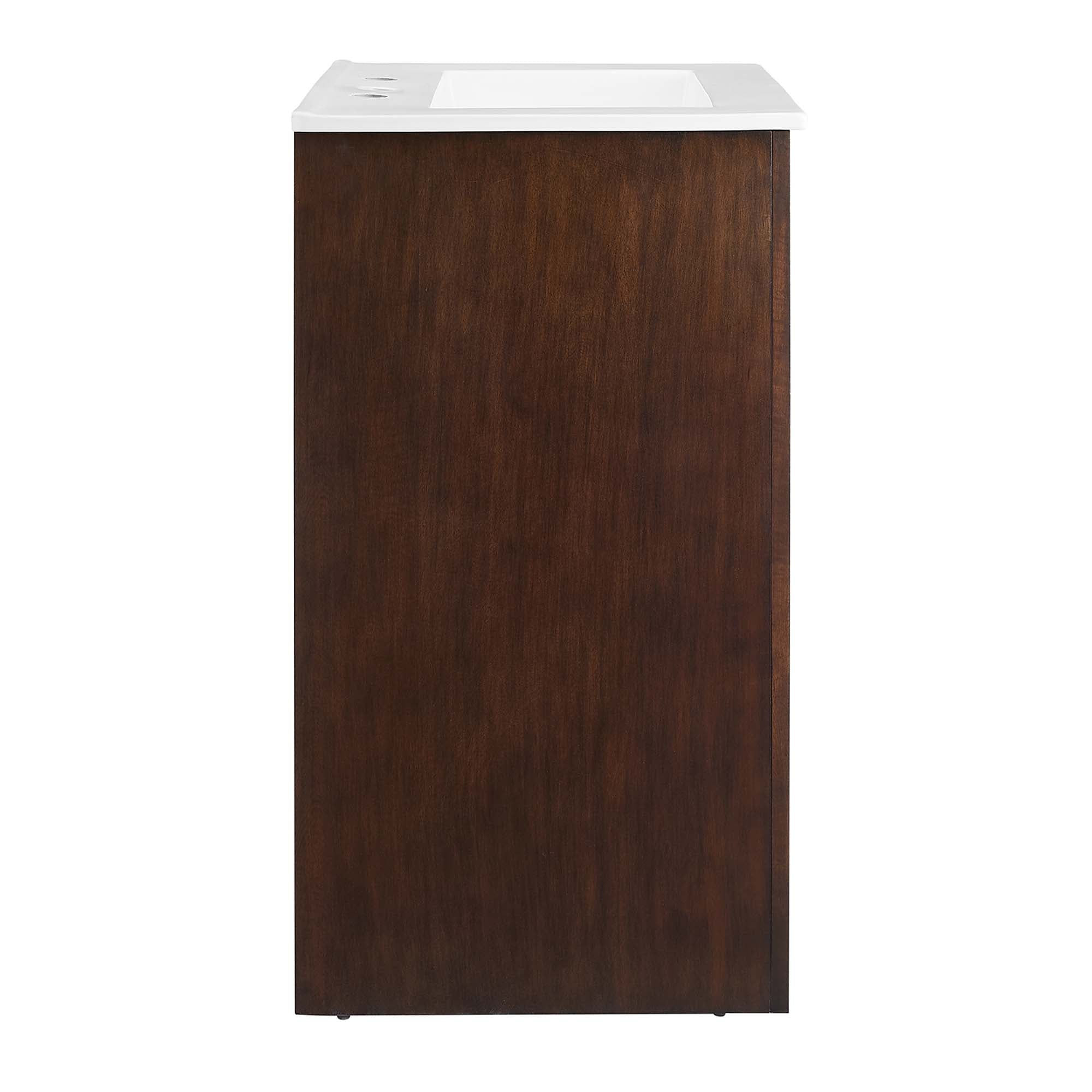 Appia 24" Bathroom Vanity, Walnut White
