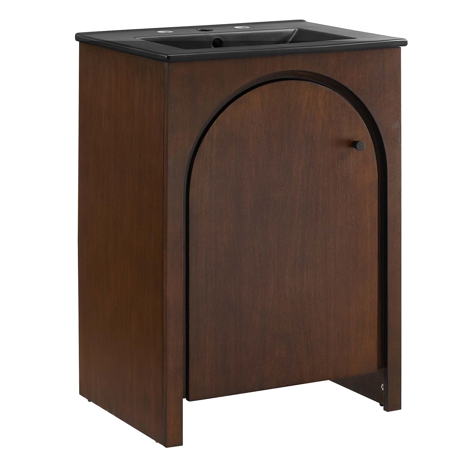 Appia 24" Bathroom Vanity, Walnut Black