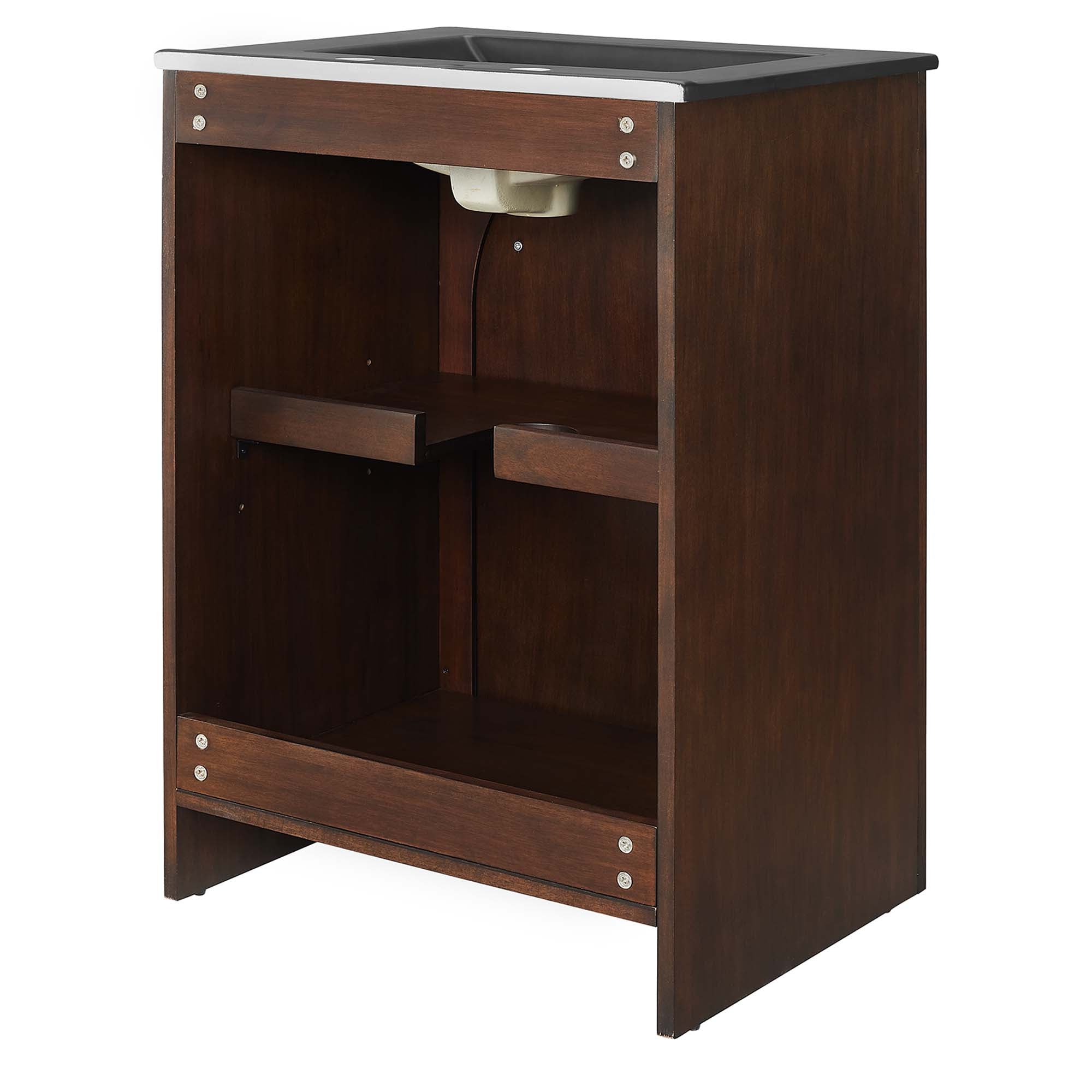 Appia 24" Bathroom Vanity, Walnut Black