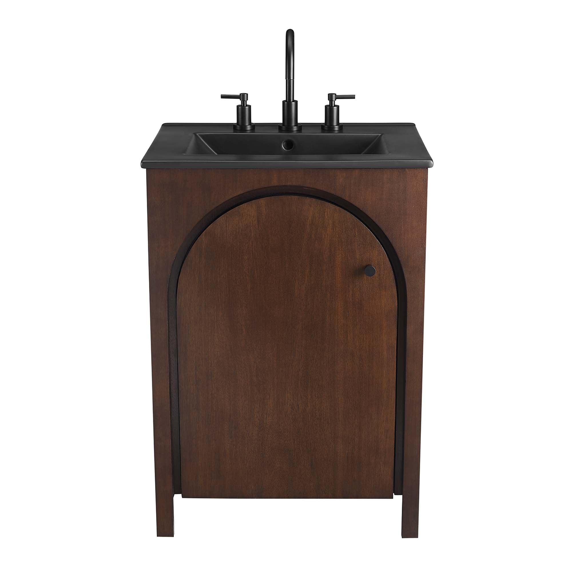 Appia 24" Bathroom Vanity, Walnut Black