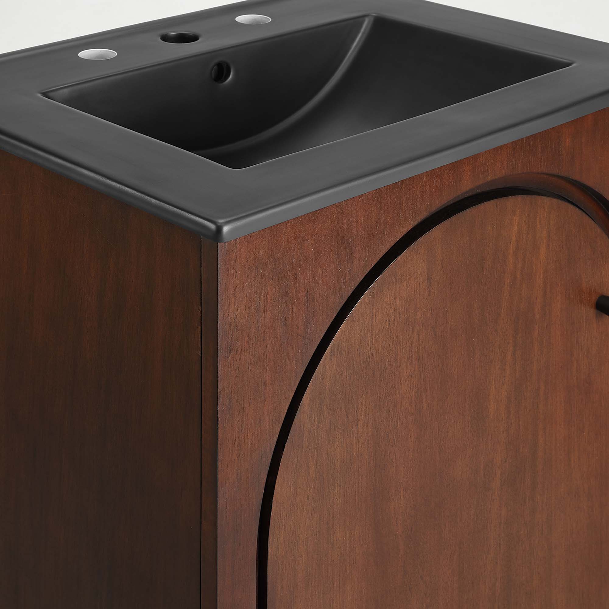 Appia 24" Bathroom Vanity, Walnut Black