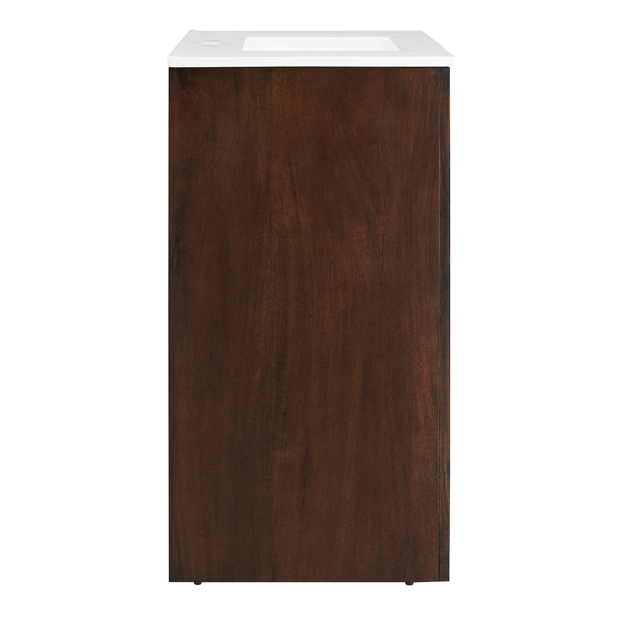 Appia 36" Bathroom Vanity, Walnut White