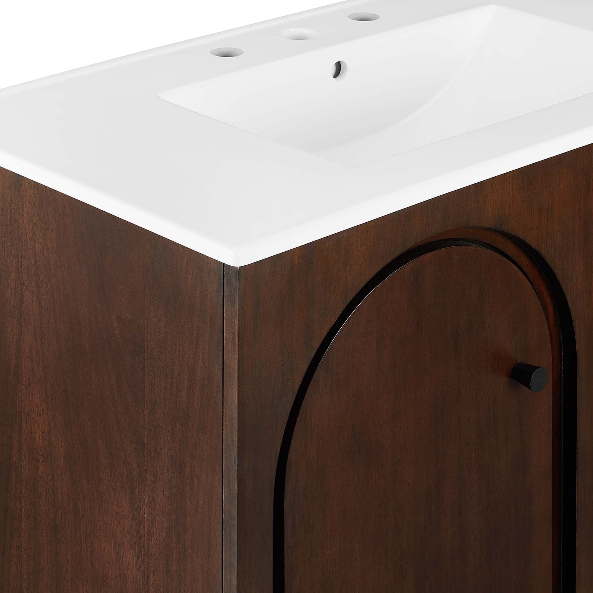 Appia 36" Bathroom Vanity, Walnut White