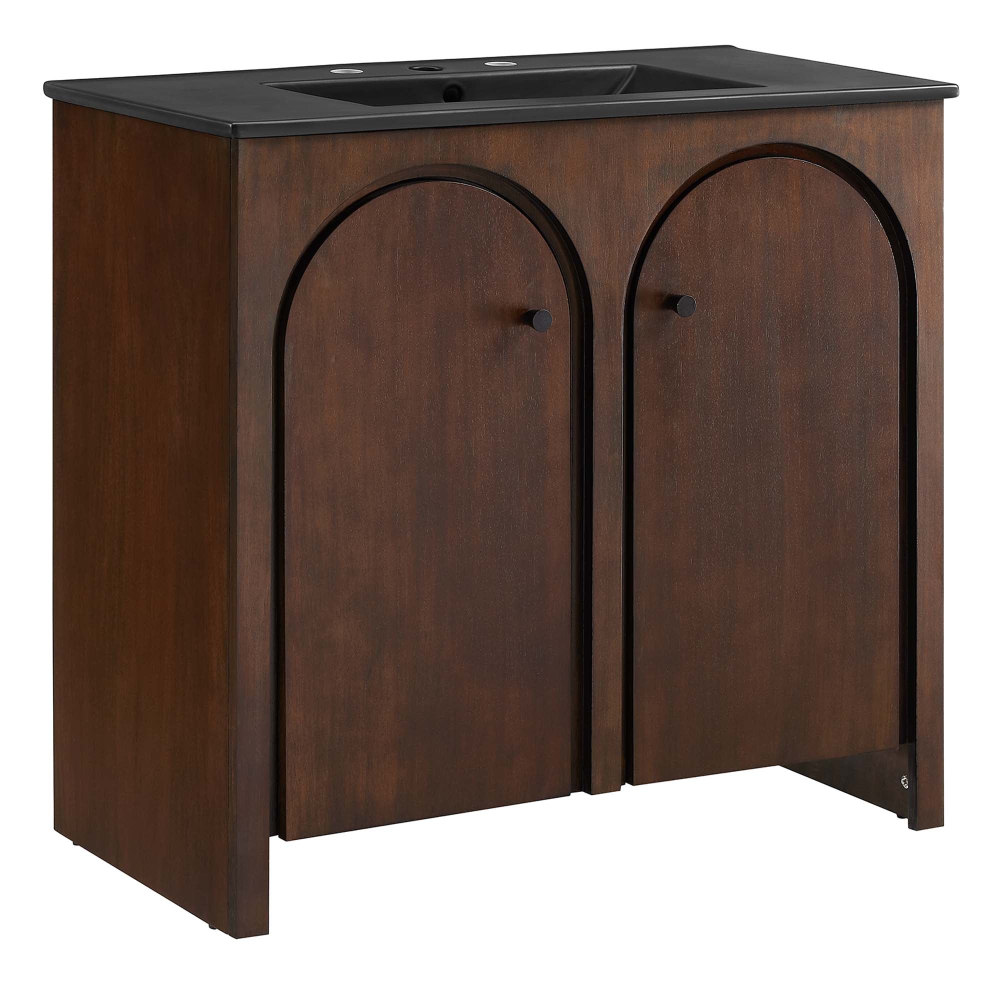 Appia 36" Bathroom Vanity, Walnut Black