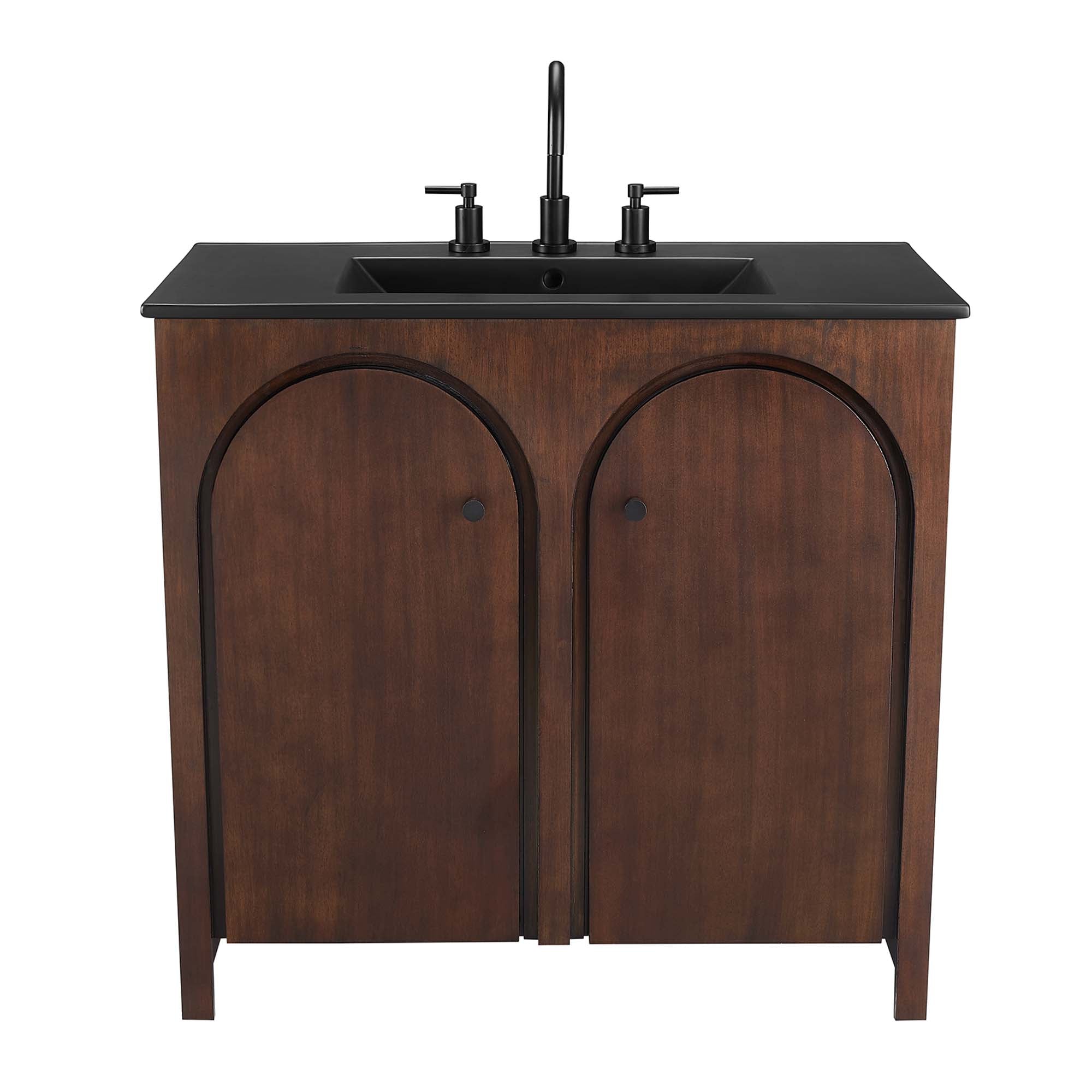 Appia 36" Bathroom Vanity, Walnut Black